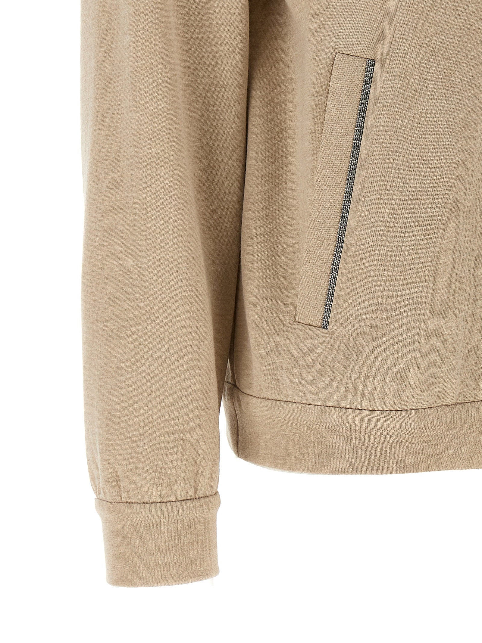 Brunello Cucinelli Beige Cotton Cardigan - Artisanal Luxury Elegance