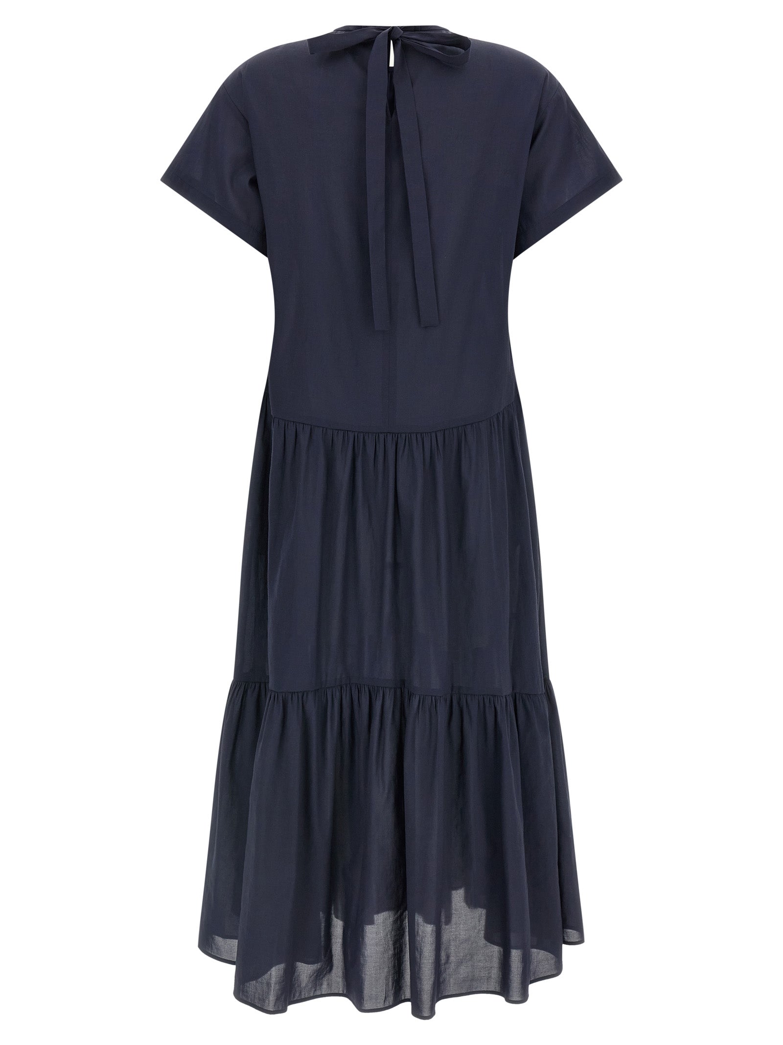 Discover the exquisite Max Mara Blue Acetate Long Dress, a luxurious blend of comfort and elegance, perfect for the modern connoisseur seeking timeless sophistication.