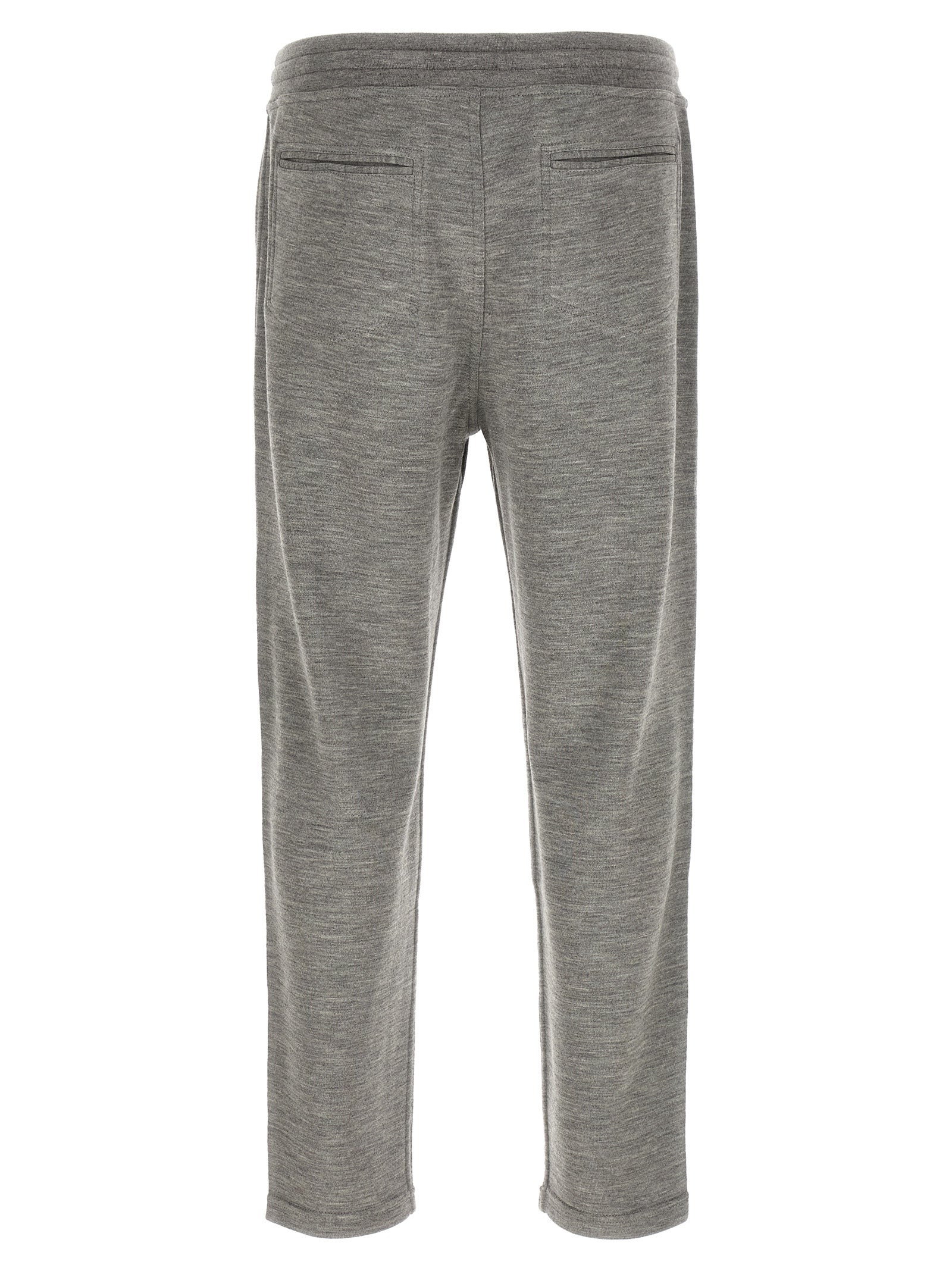 Brunello Cucinelli Gray Cashmere Joggers - Luxurious Couture Pants