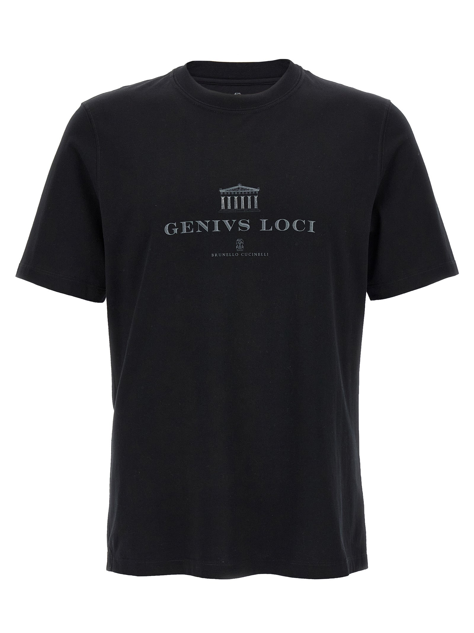 Brunello Cucinelli Black Cotton T-Shirt | Designer Luxury Essential
