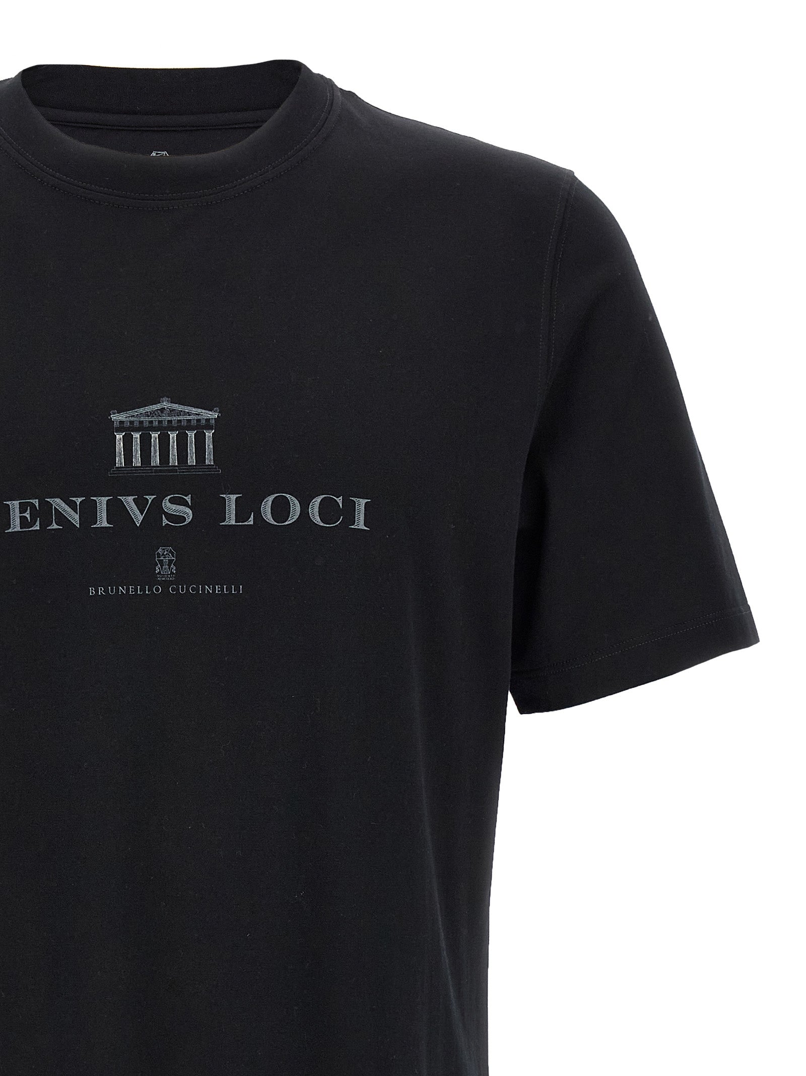 Brunello Cucinelli Black Cotton T-Shirt – Designer Luxury Essential