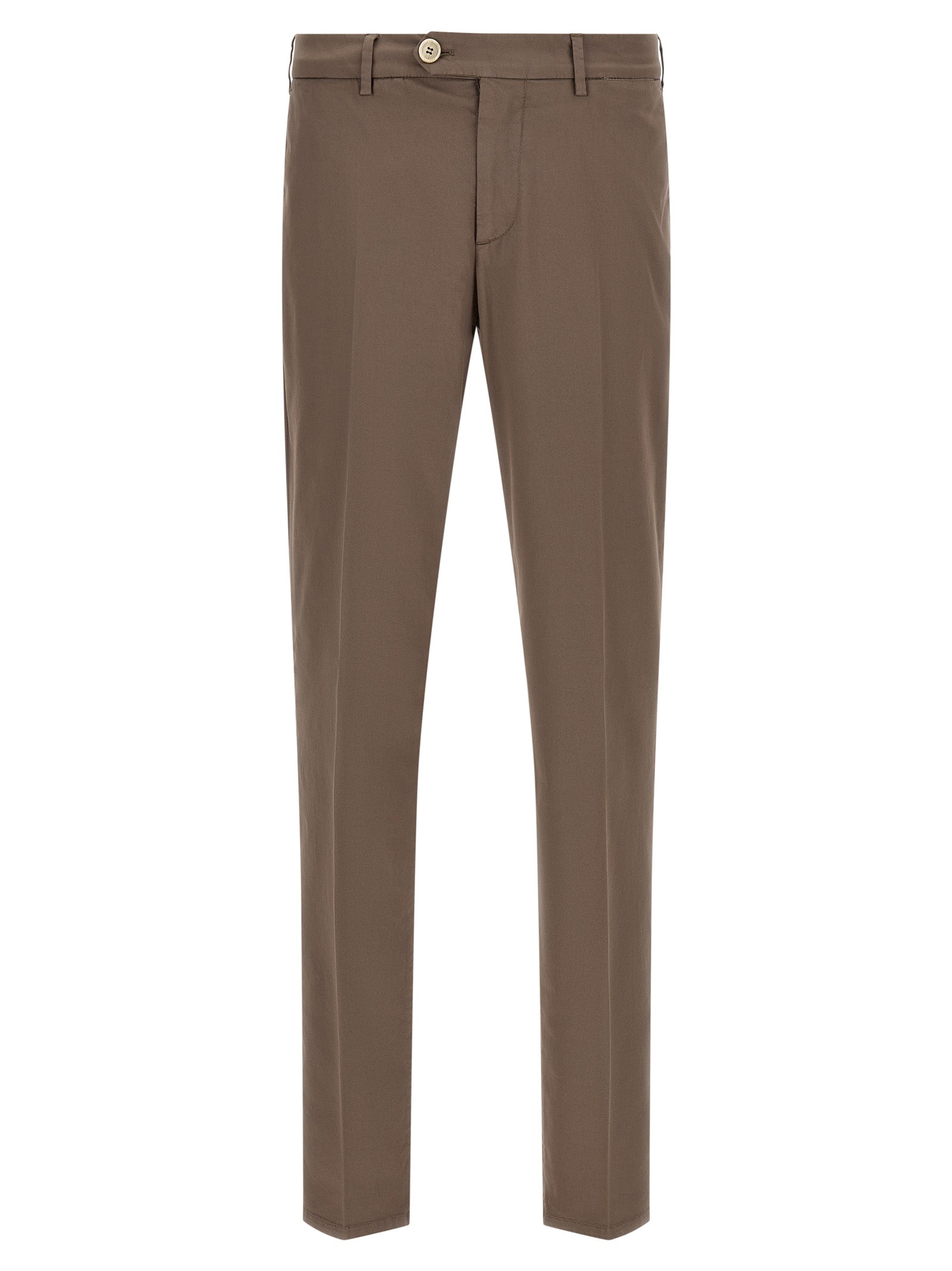Brunello Cucinelli Beige Cotton Casual Pants, Artisanal Luxury