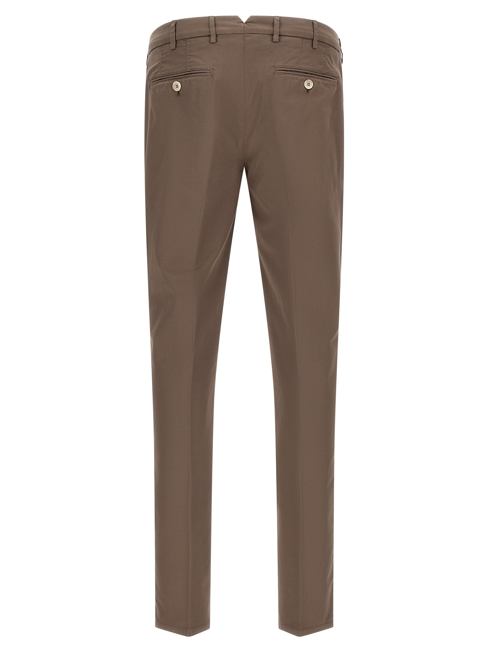 Brunello Cucinelli Beige Cotton Casual Pants, Artisanal Luxury