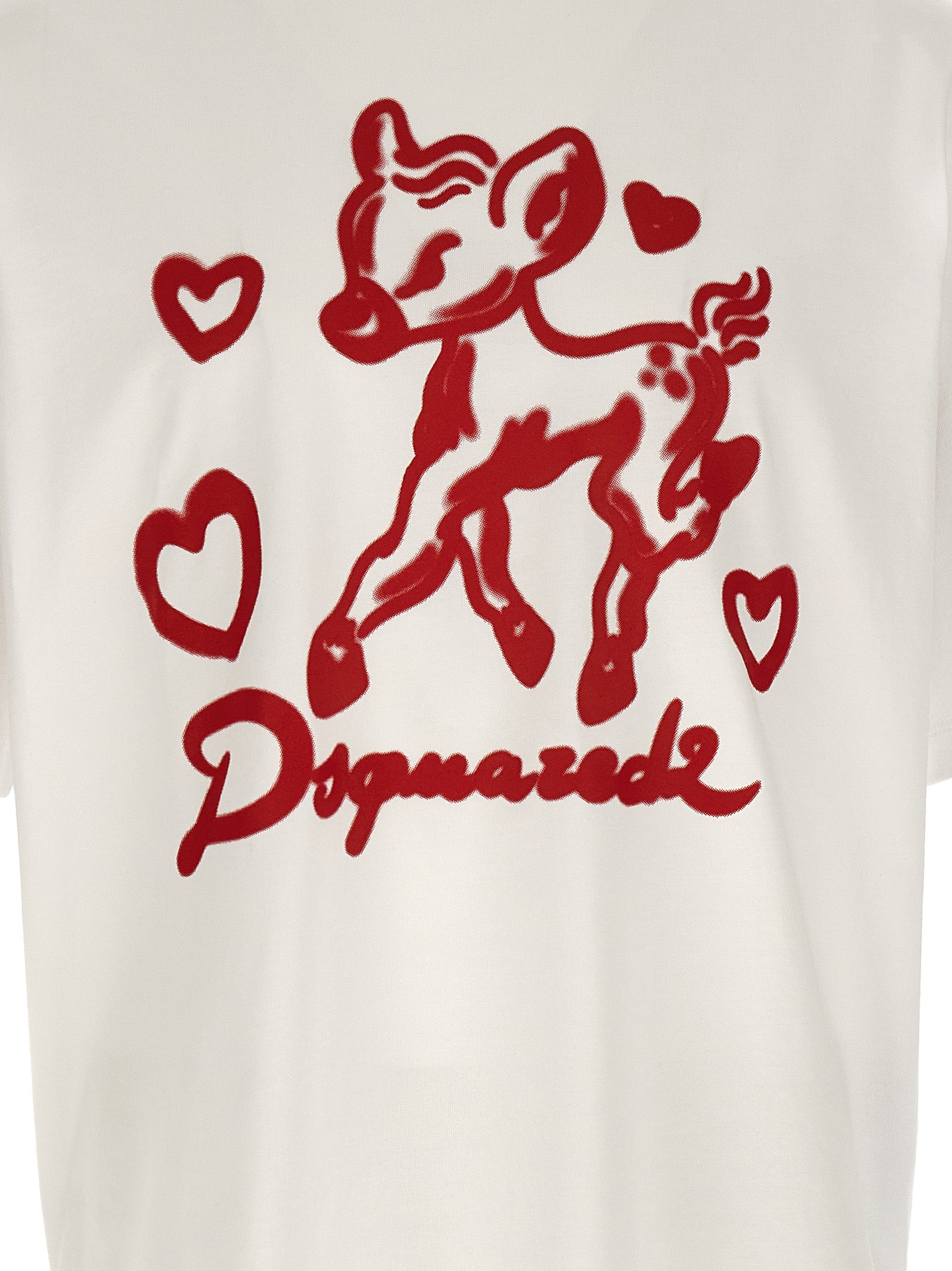 Dsquared² White Cotton T-Shirt - Designer Luxury Statement Piece