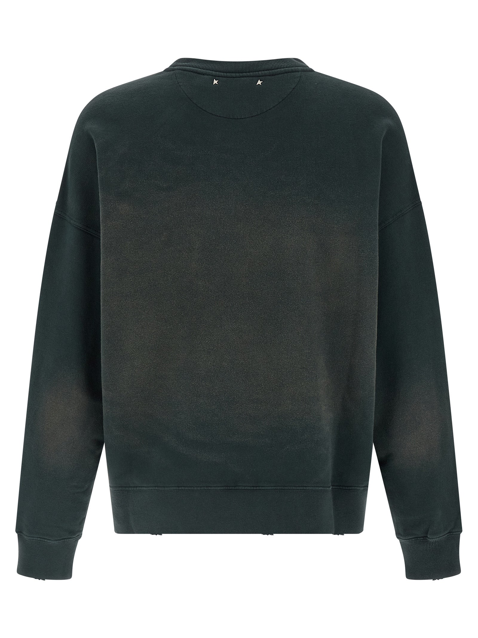 Golden Goose Black Cotton Sweatshirt - Artisanal Luxury Fashion