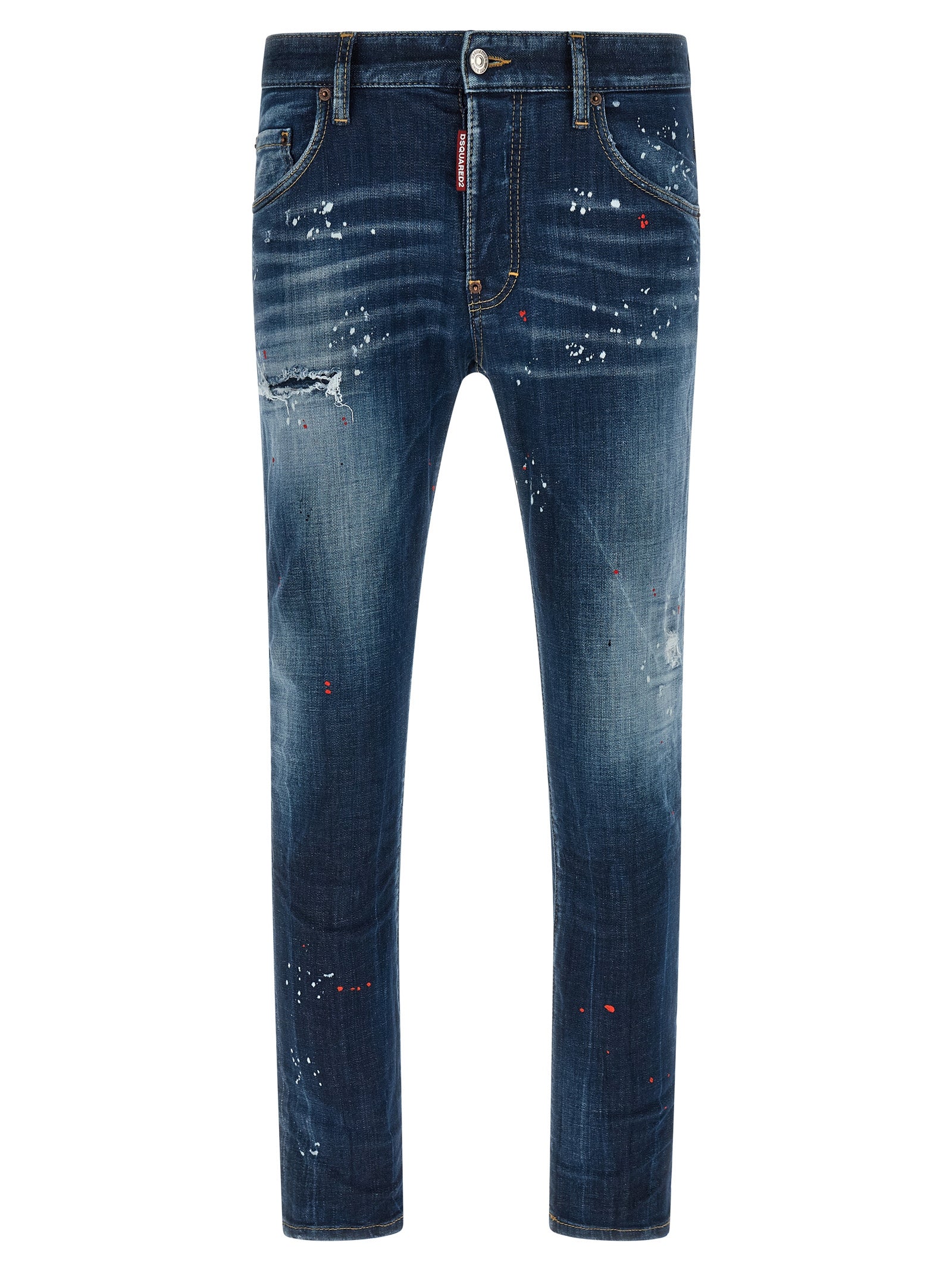 Dsquared² Blue Cotton Jeans - Artisanal Luxury Denim Fashion