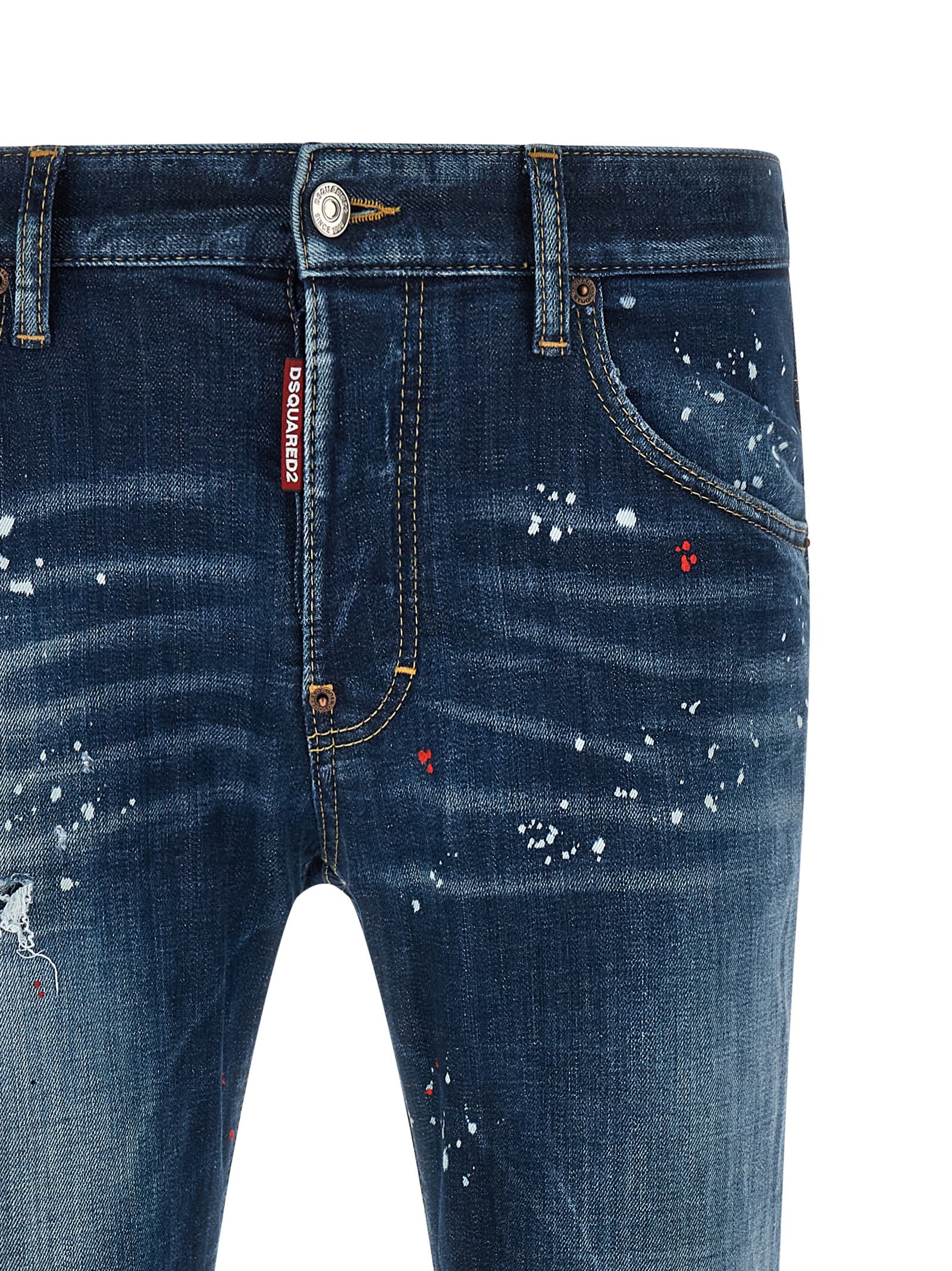Dsquared² Blue Cotton Jeans - Artisanal Luxury Denim Fashion