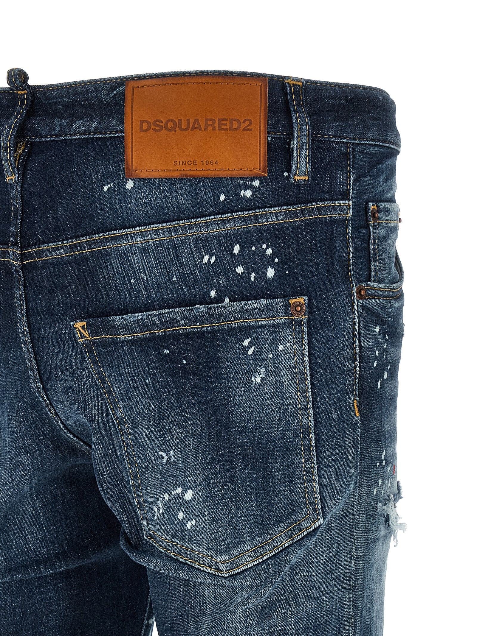 Dsquared² Blue Cotton Jeans - Artisanal Luxury Denim Fashion