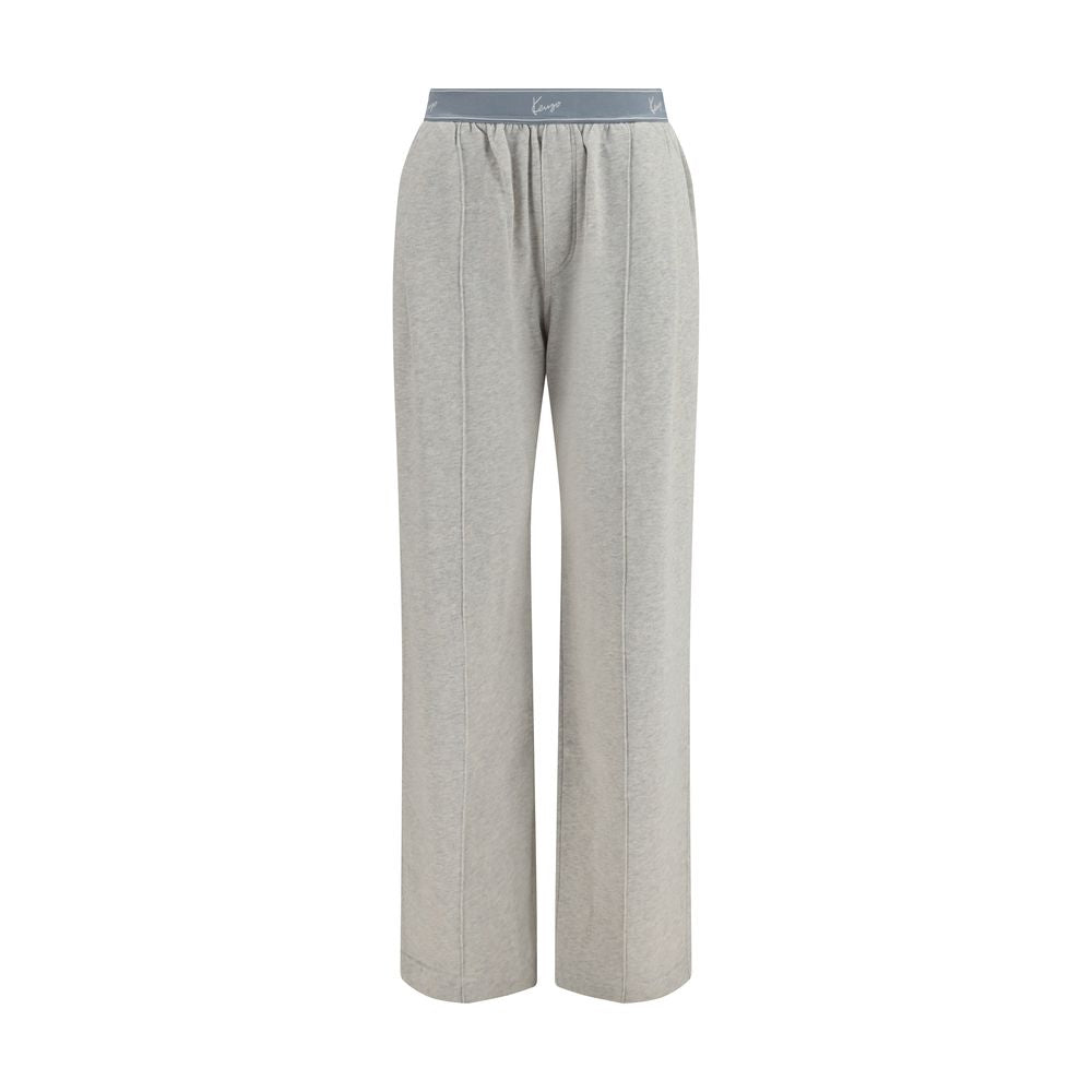 Elevate your wardrobe with Kenzo Gray Cotton Joggers, crafted from luxurious cotton for a modern, relaxed silhouette that seamlessly blends comfort and sophistication.