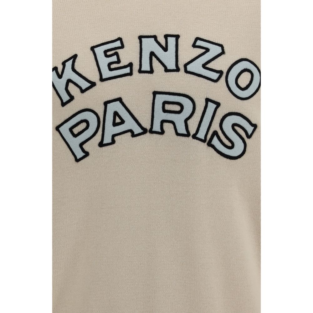 Indulge in the elegance of the Kenzo Beige Wool Oves Aries Sweatshirt, crafted from premium Merino wool and cotton, embodying timeless luxury and sophisticated style.