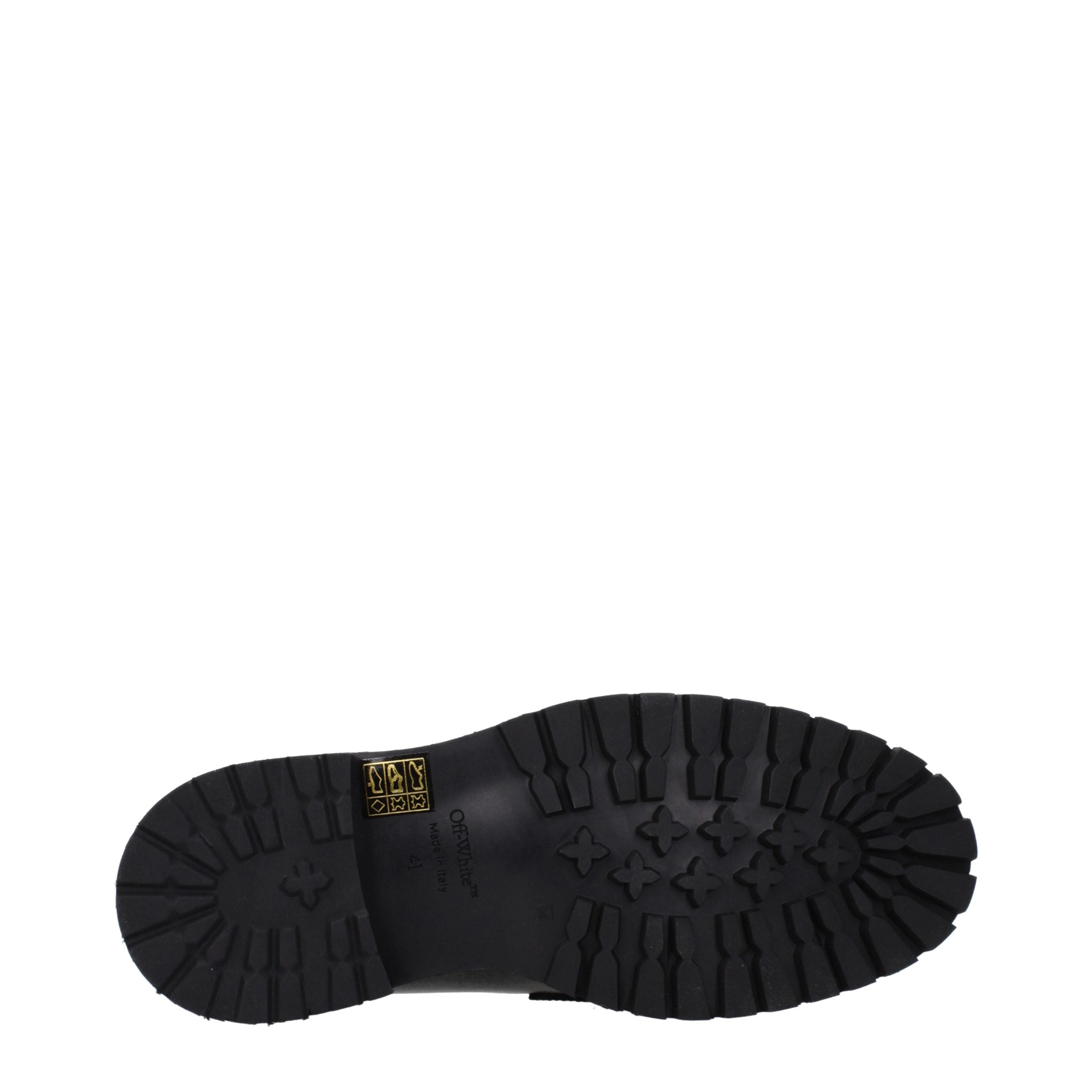 Experience the allure of Off-White's Black Leather Slip-On Loafers, where exquisite craftsmanship meets timeless elegance, perfect for the discerning connoisseur.