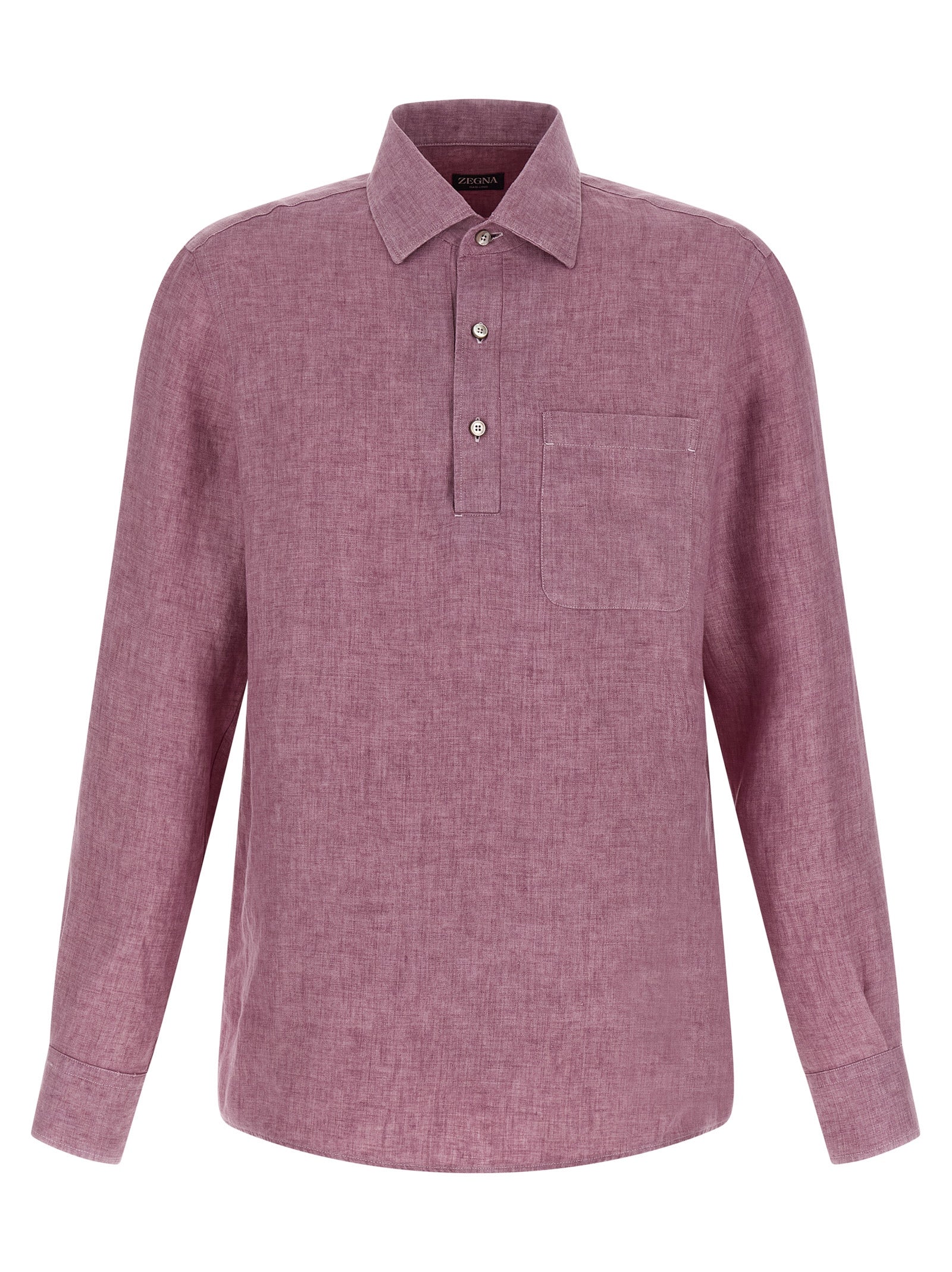 ZEGNA Multicolor Linen Polo Shirt