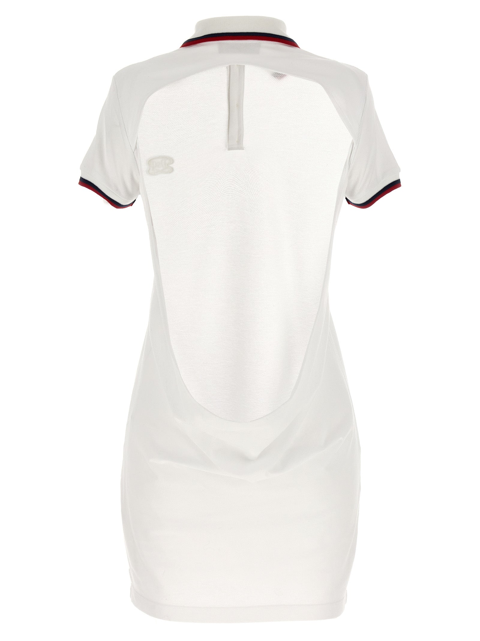 Dsquared² White Cotton Short Dress - Luxe Couture Elegance