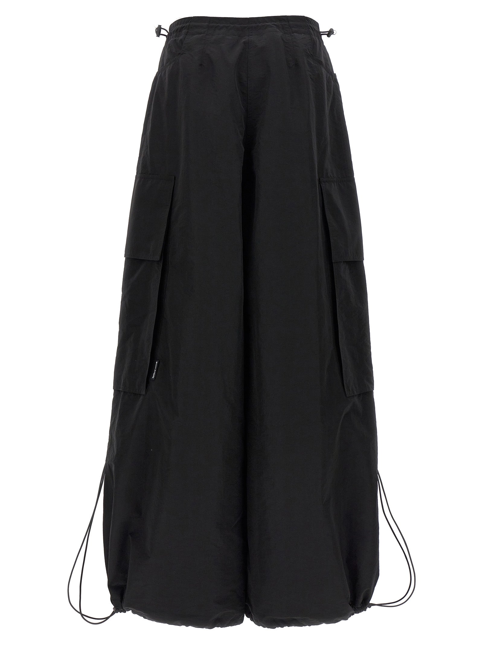 Elevate your wardrobe with Palm Angels Black Polyamide Casual Pants, a fusion of luxury and contemporary design, crafted for those who embrace elegance and sophistication.