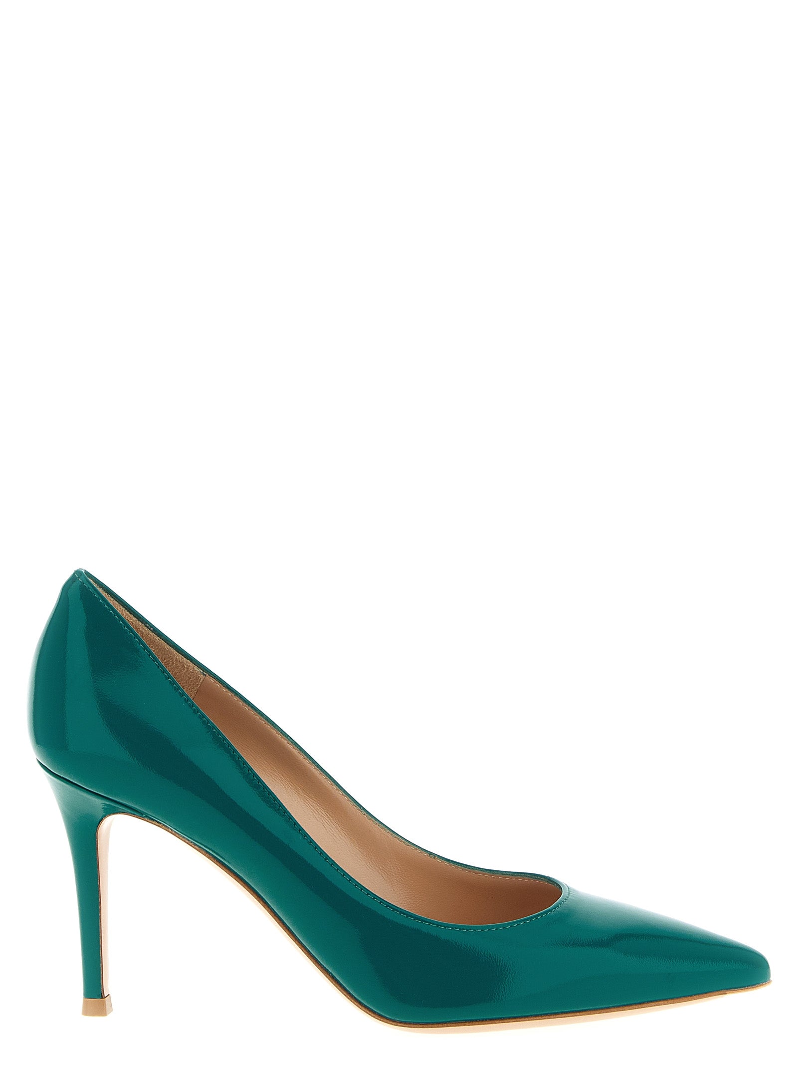 Step into unparalleled elegance with Gianvito Rossi's Bicolor Lamb Leather High Heel Pumps, where exquisite craftsmanship meets bold sophistication for timeless allure.