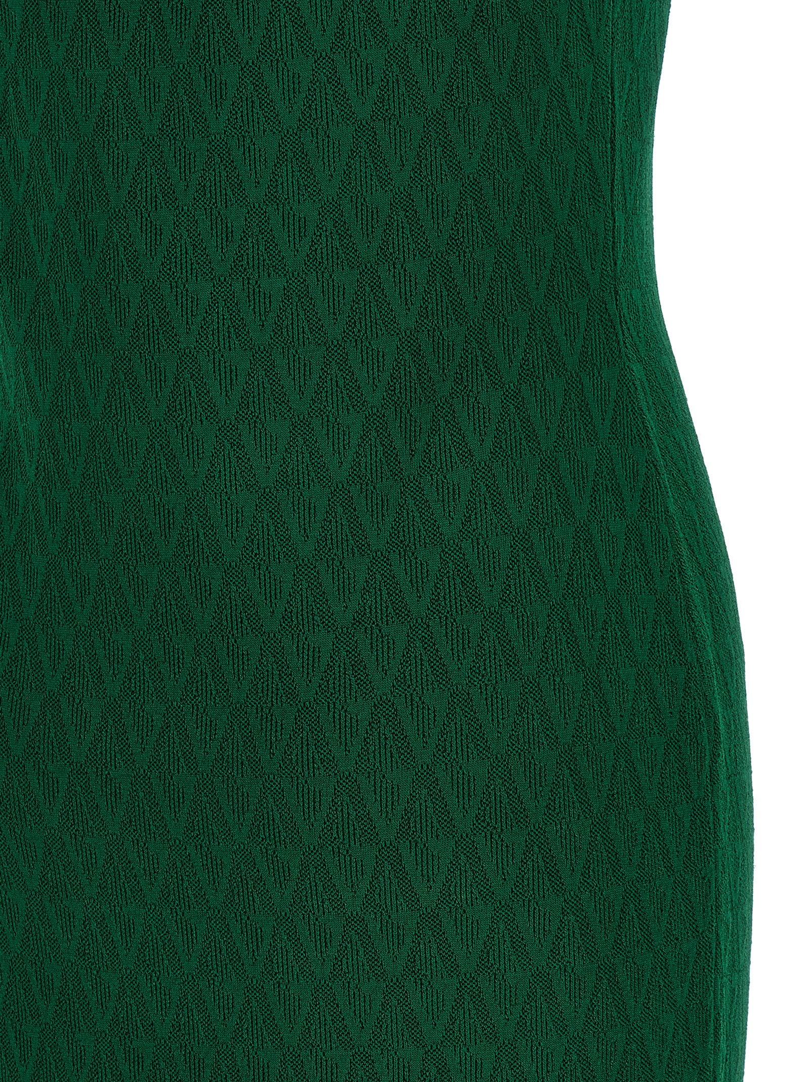 Versace Bicolor Viscose Midi Dress | Designer Couture Elegance