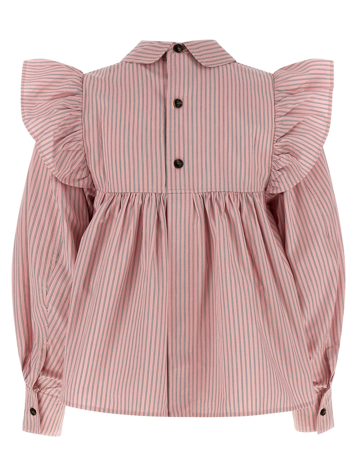 Ganni Multicolor Organic Cotton Blouse - Timeless Luxury Elegance