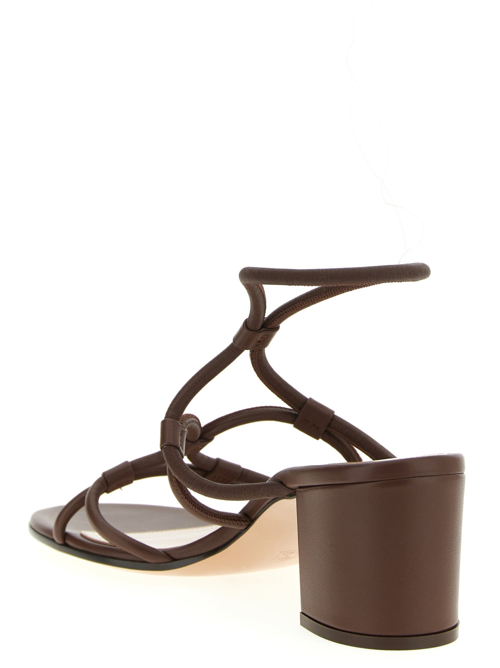 Discover Gianvito Rossi's Brown Lamb Leather Platform Sandals, where exquisite craftsmanship meets timeless elegance, elevating your style with luxurious comfort.