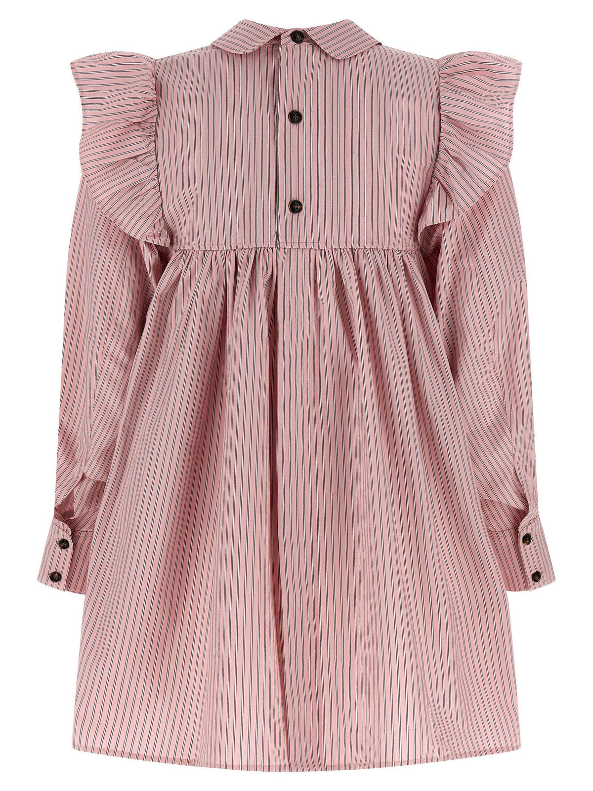 Ganni Multicolor Organic Cotton Short Dress - Timeless Elegance