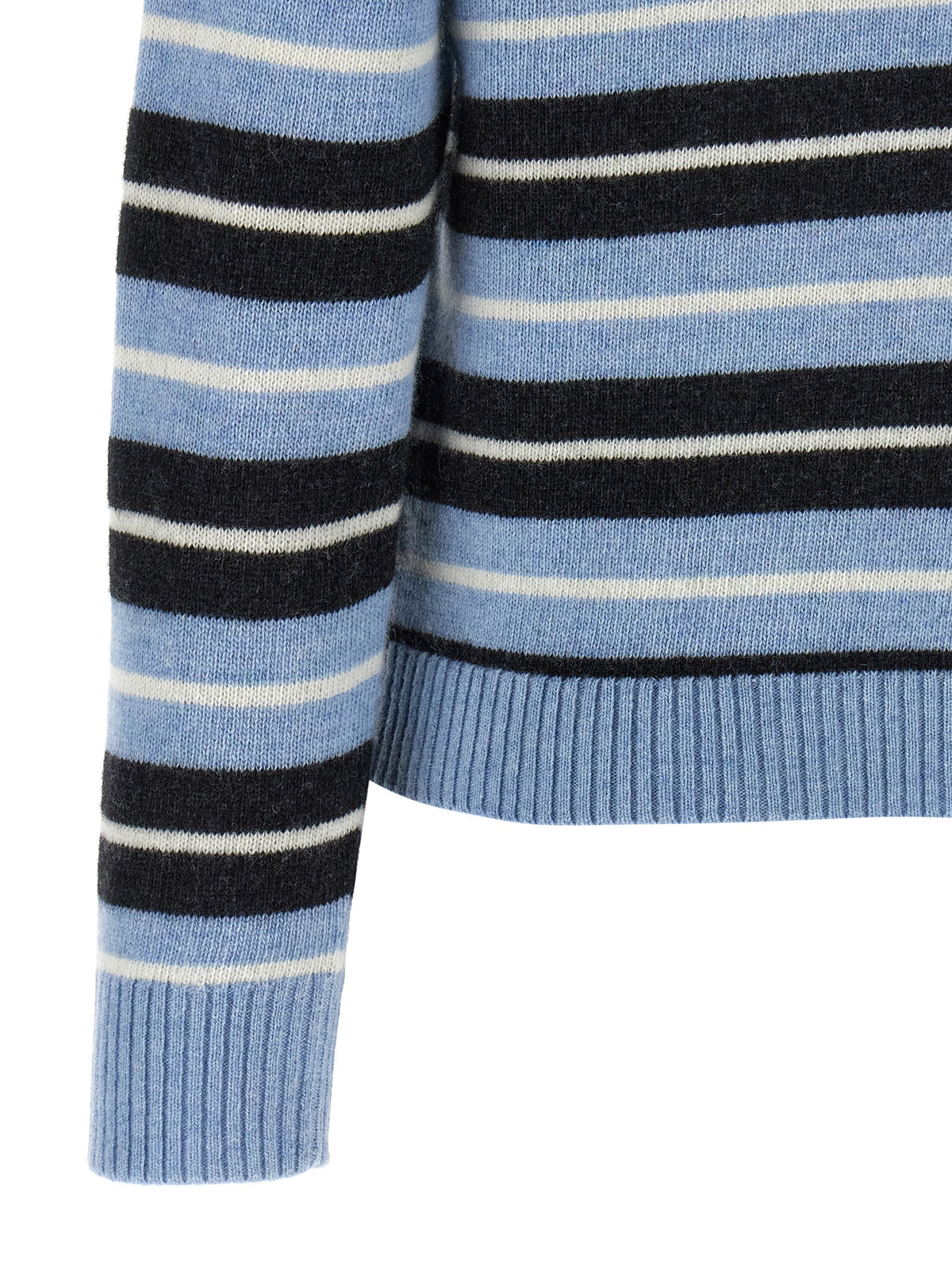 Ganni Blue Wool Cardigan - Luxurious Eco-Conscious Fashion