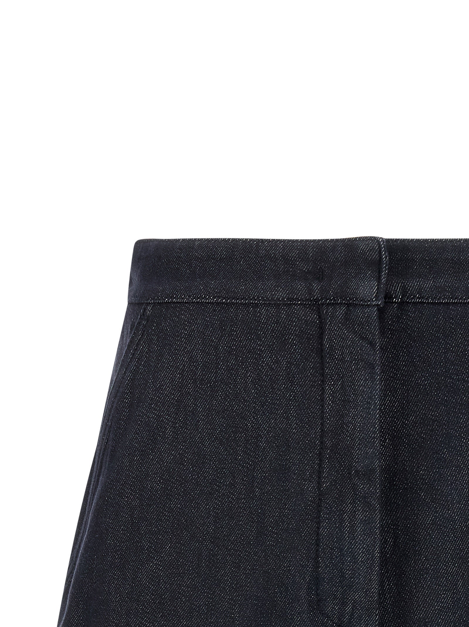 Elevate your elegance with Max Mara's Blue Cotton Bermuda Shorts, a timeless blend of sophistication and comfort, crafted for the discerning individual.