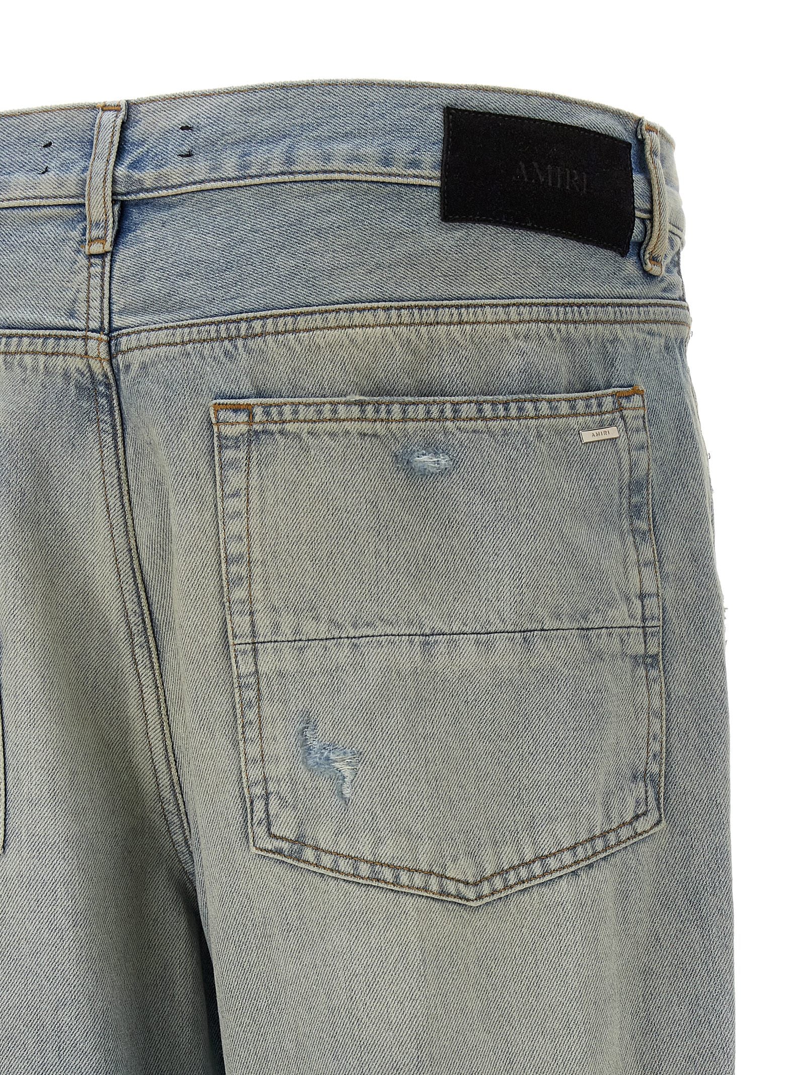Amiri Blue Cotton Flared Jeans