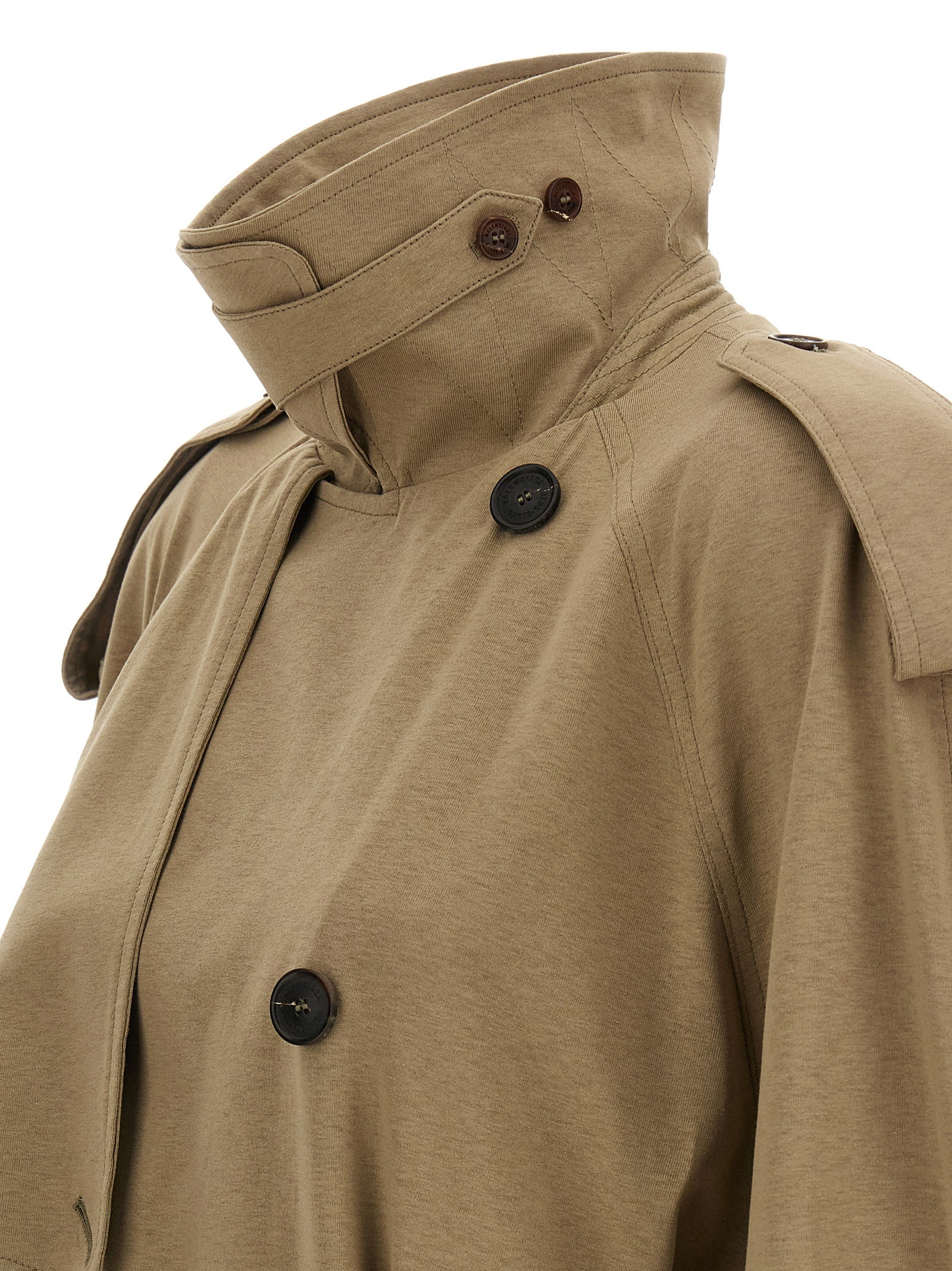 Balenciaga Beige Cotton Coat | Artisanal Luxury Fashion