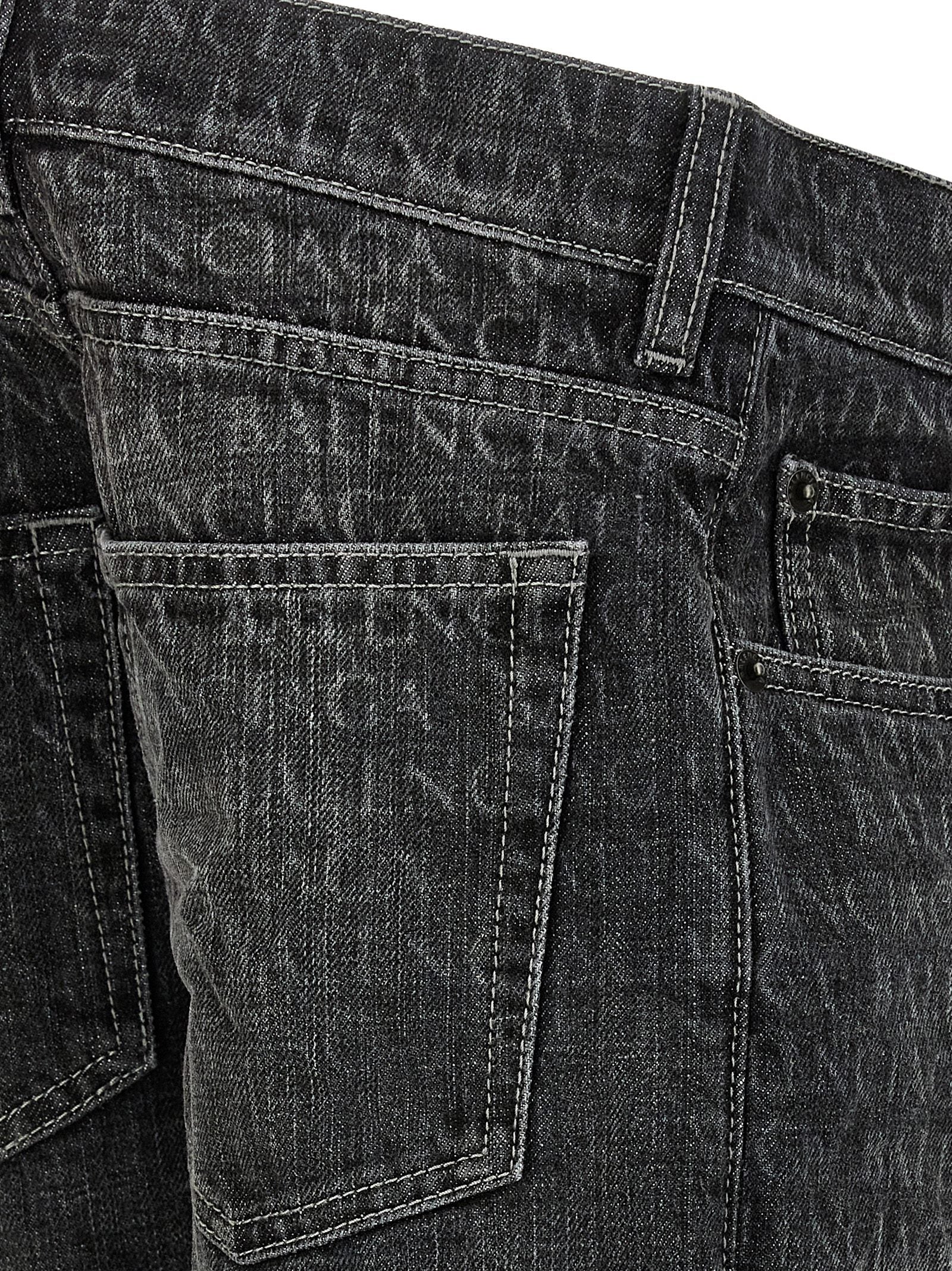 Balenciaga Black Cotton Flared Jeans | Designer Couture Elegance