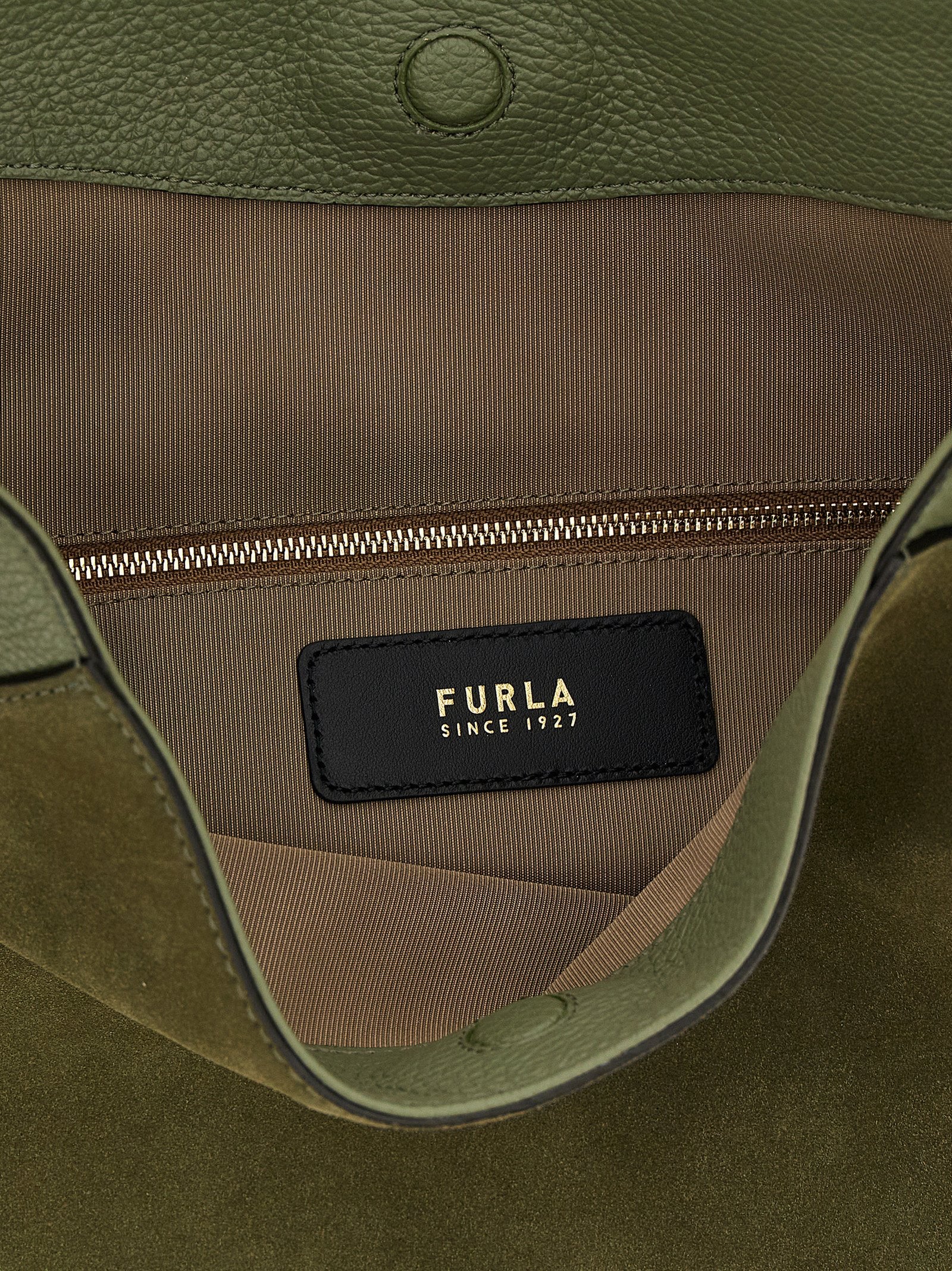 Furla Bicolor Calfskin Shoulder Bag | Artisanal Luxury Accessory