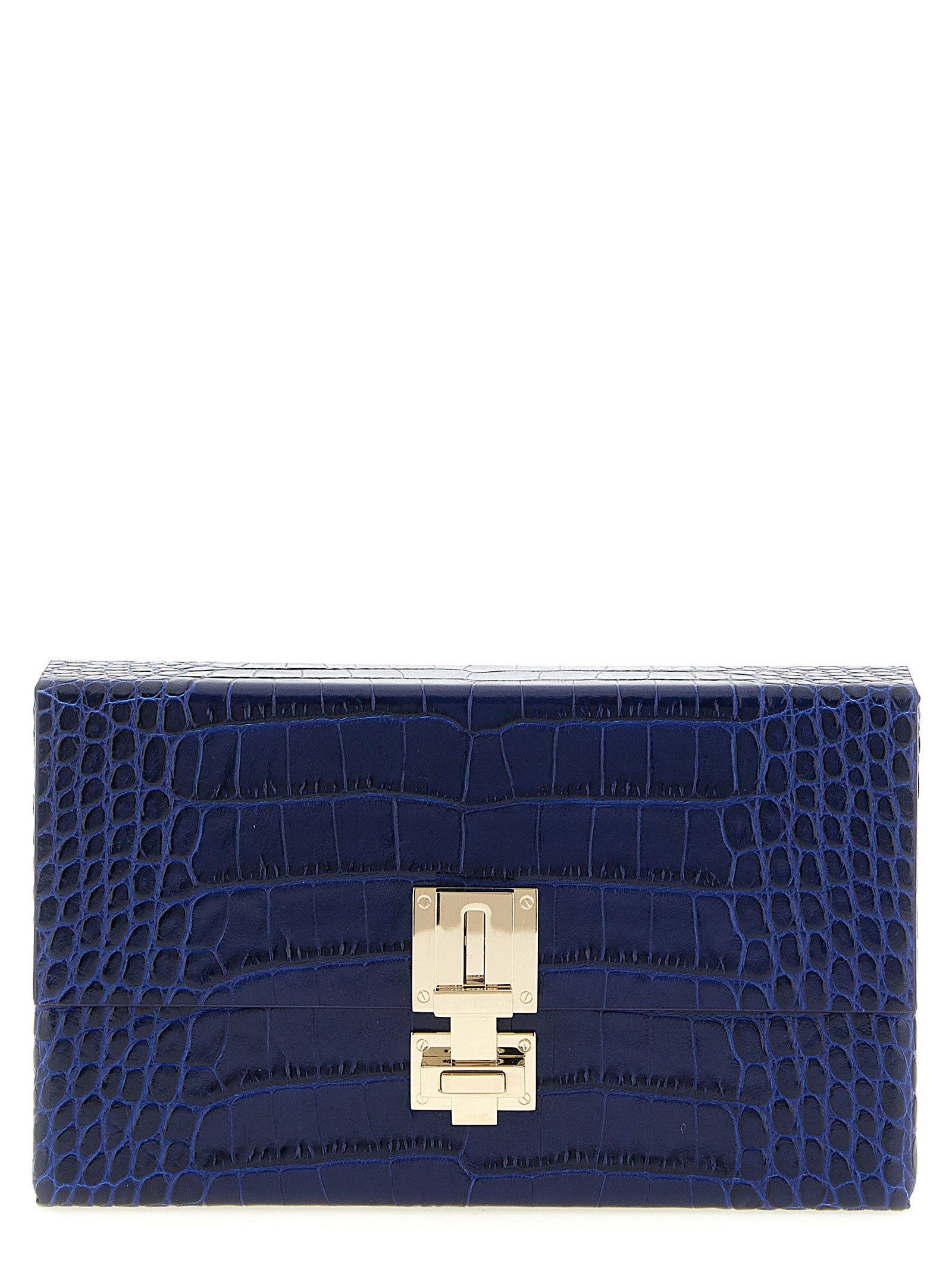 Discover the Tom Ford Blue Calfskin Clutch Bag, an exquisite blend of luxury and artistry, crafted from premium calfskin for the discerning individual.