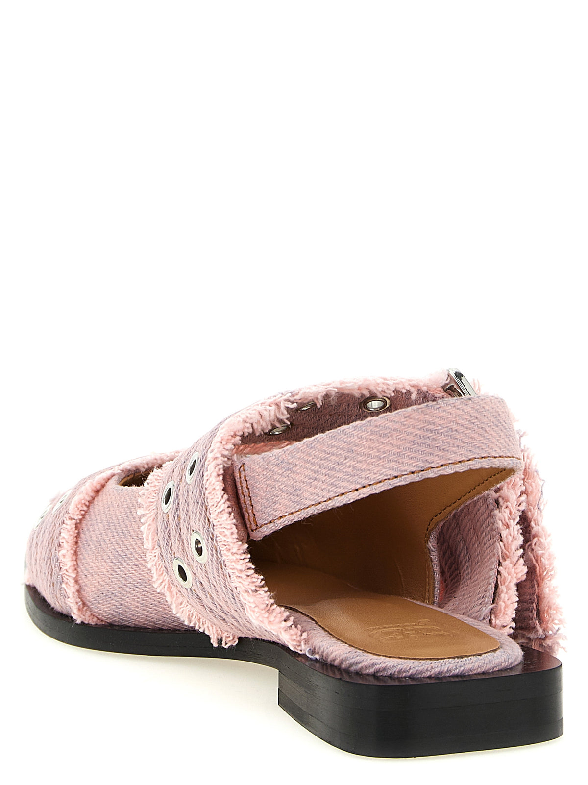 Ganni Multicolor Organic Cotton Ballet Flats - Luxurious Elegance