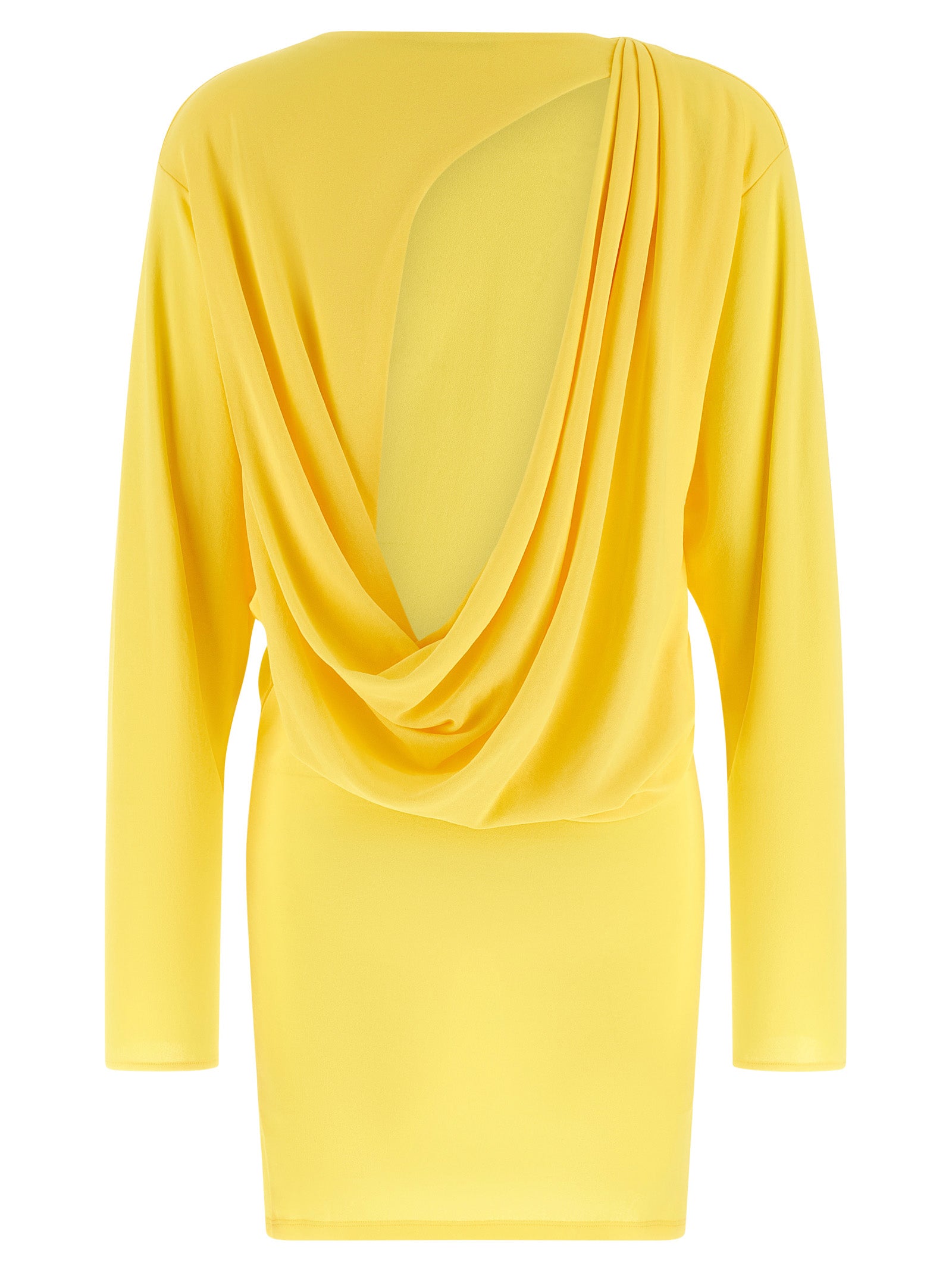 Elevate your elegance with the Jacquemus Bicolor Viscose Short Dress, a masterpiece of fluid luxury that embodies sophistication and avant-garde allure.