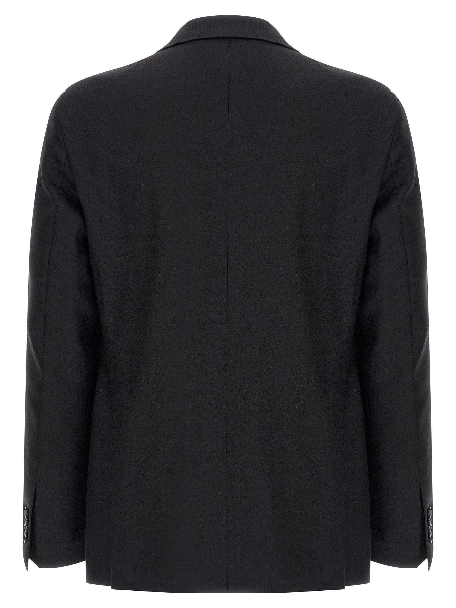 Elevate your presence with the Tagliatore Black Virgin Wool Two-Piece Suit, a masterpiece of Italian craftsmanship, exuding timeless sophistication and luxurious allure.