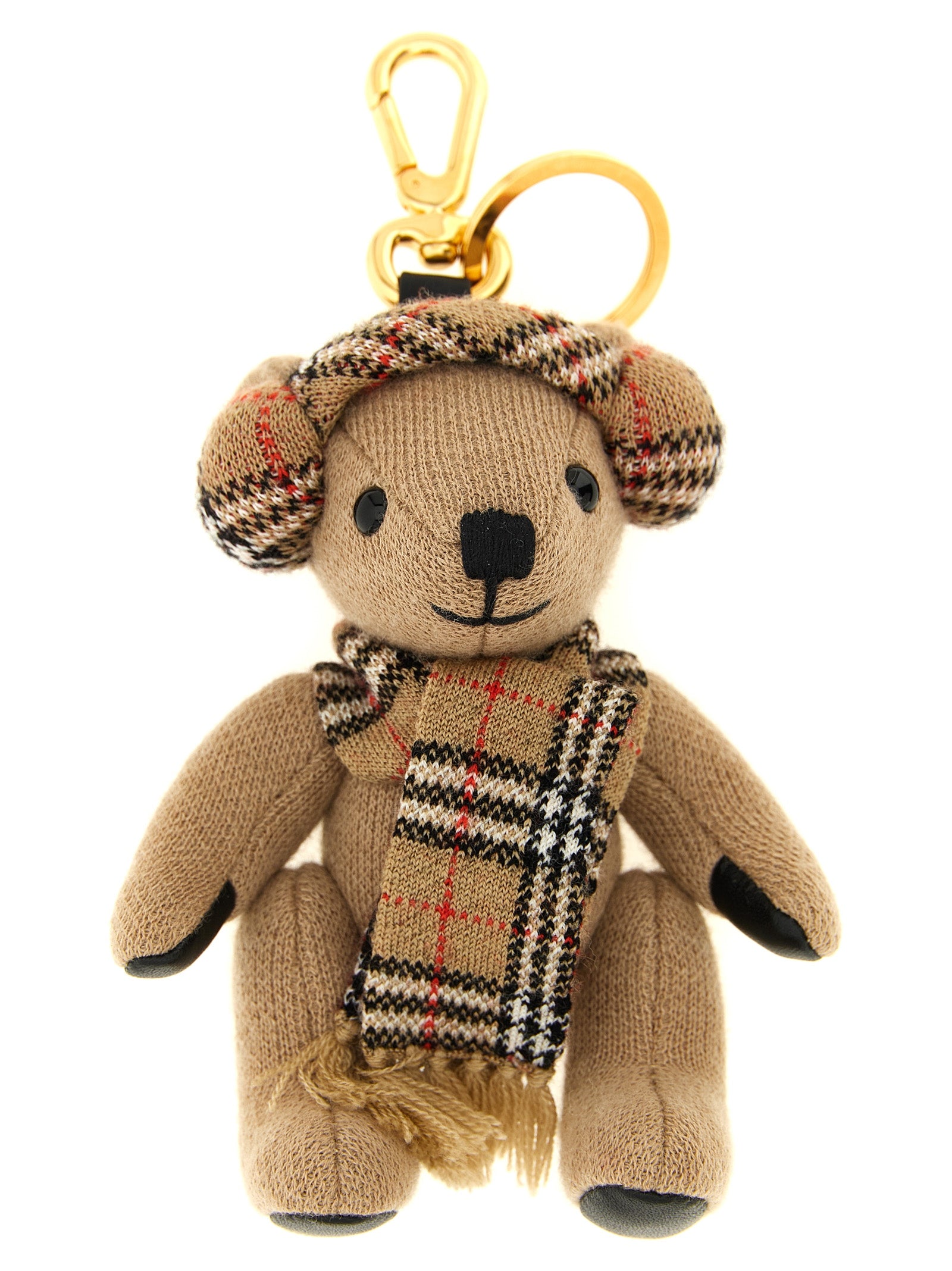 Burberry Beige Wool Keychain