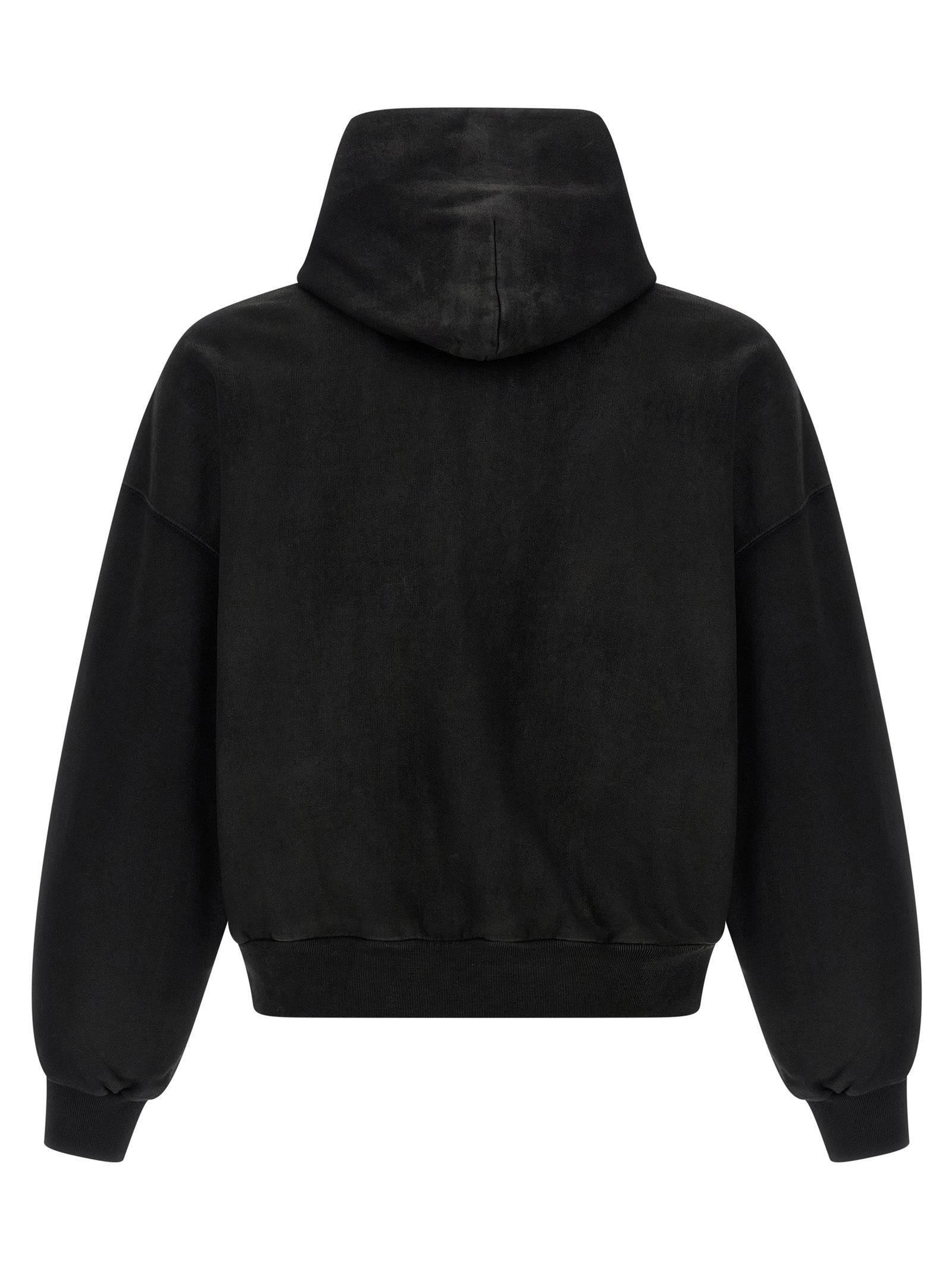 Balenciaga Black Cotton Sweatshirt - Designer Luxe Couture