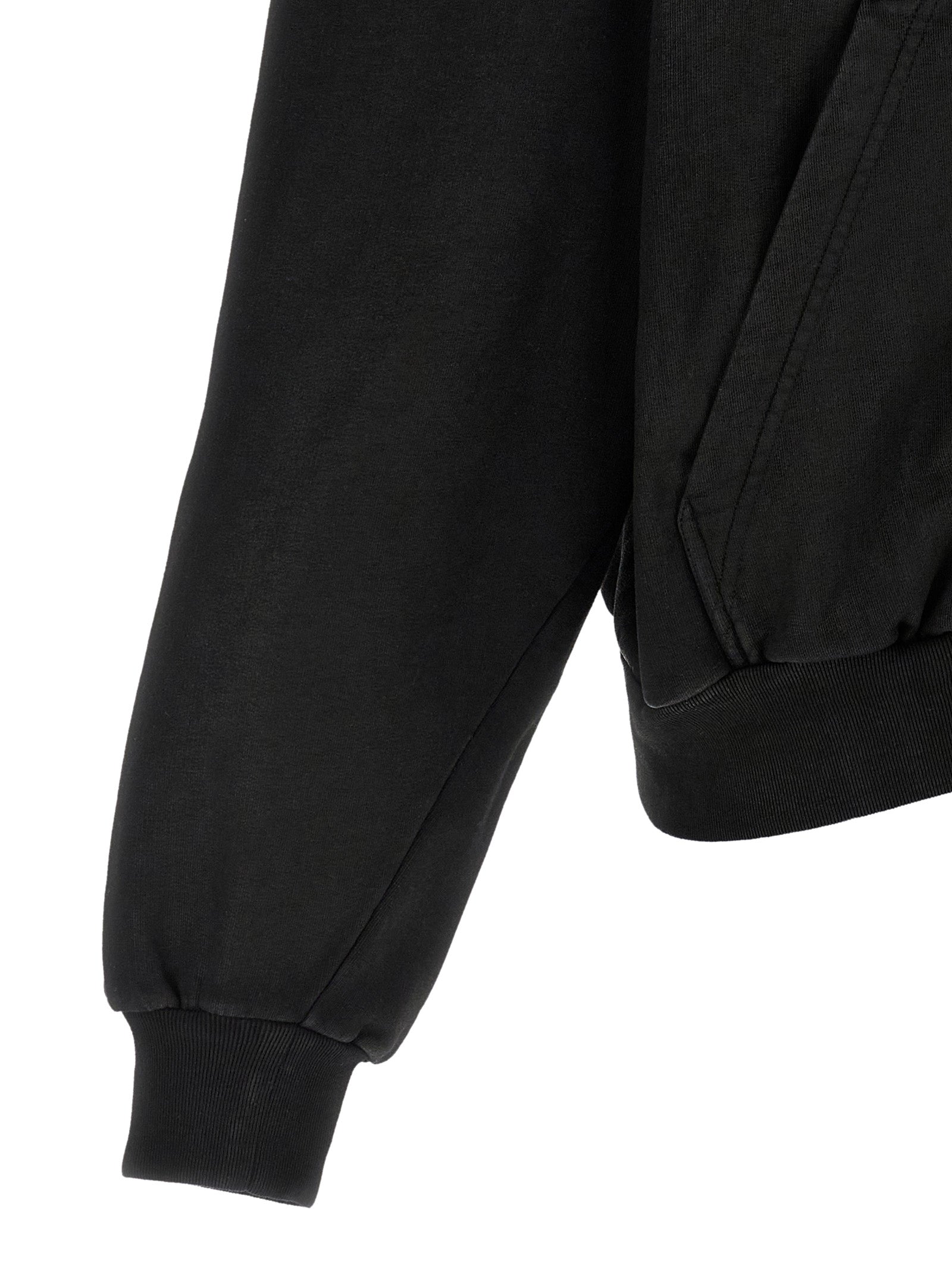 Balenciaga Black Cotton Sweatshirt - Designer Luxe Comfort