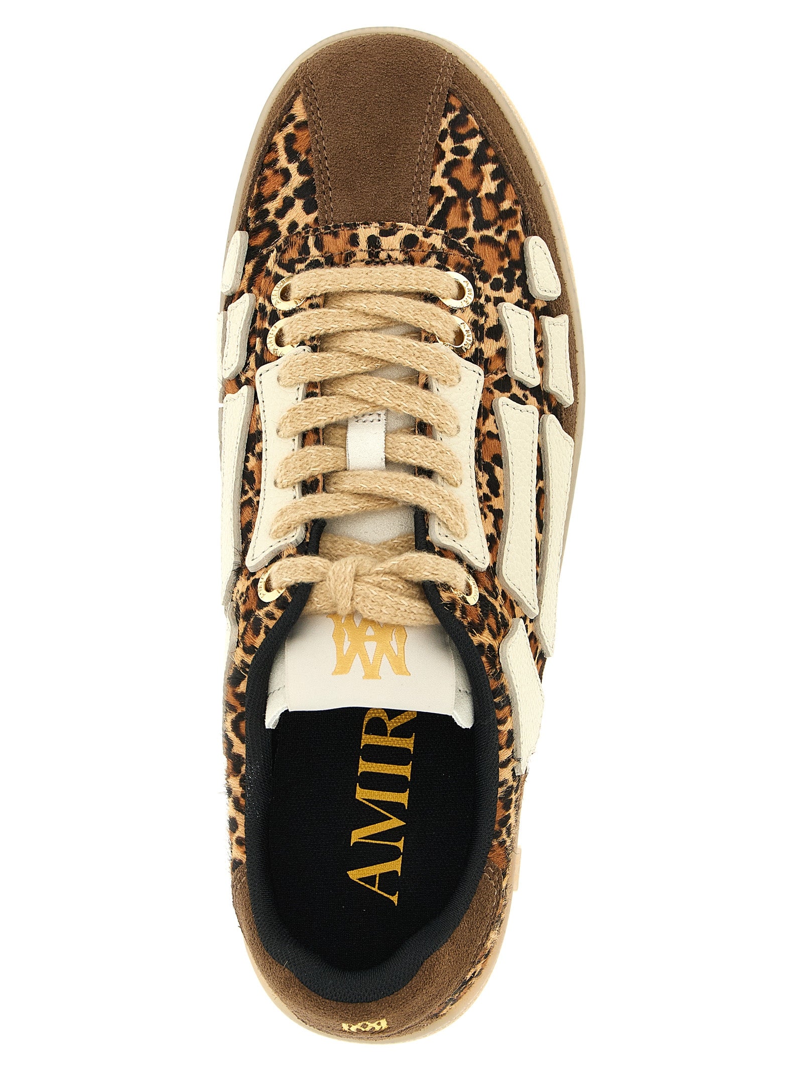 Amiri Brown Cowhide Sneakers