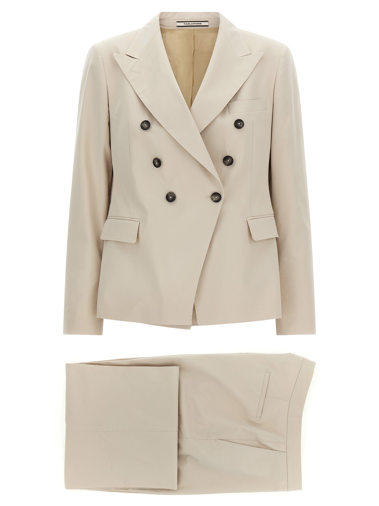 Discover the Tagliatore Beige Cotton Blazer, a masterpiece of Italian craftsmanship in luxurious Zegna Cashco fabric, embodying timeless elegance and sophisticated allure.