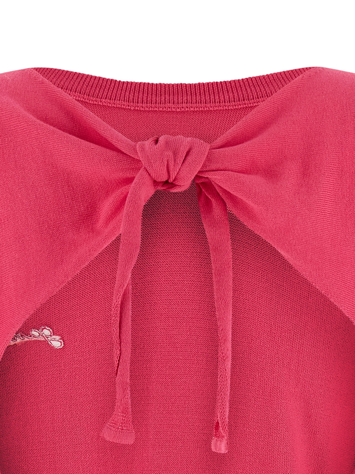 Ganni Fuchsia Organic Cotton Cardigan - Luxurious Sustainable Fashion