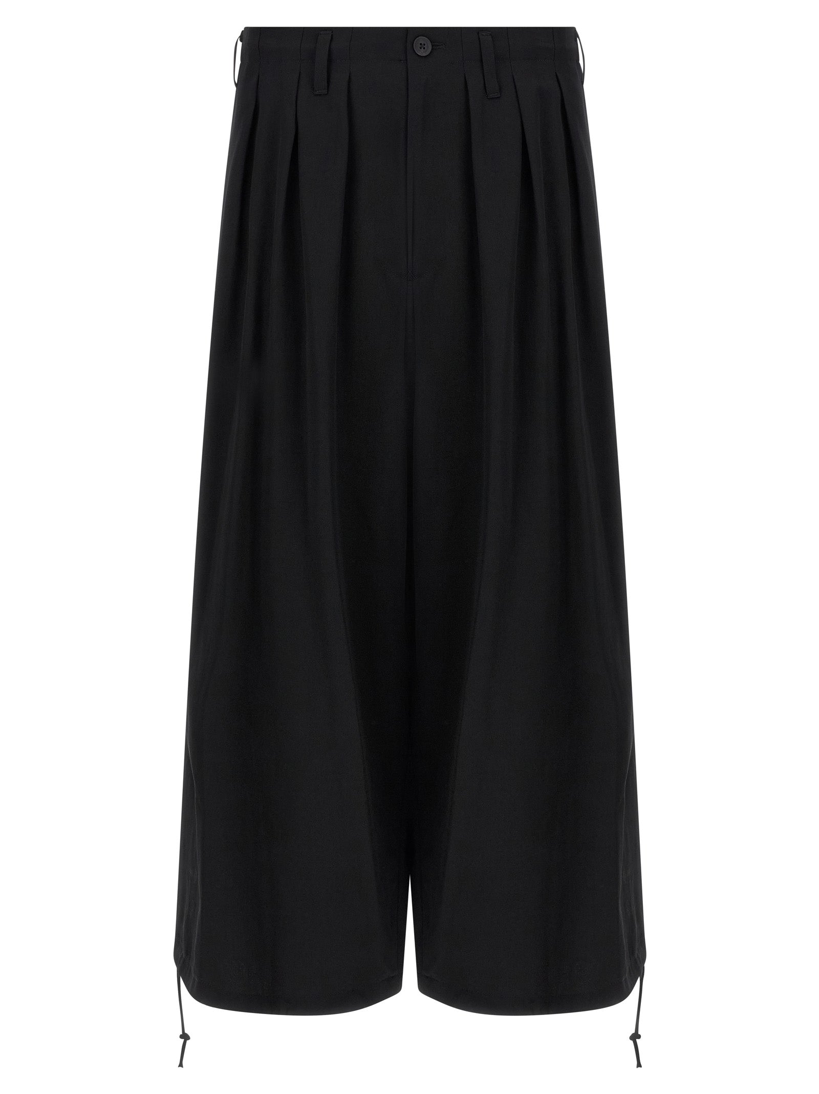 Yohji Yamamoto Black Triacetate Casual Pants