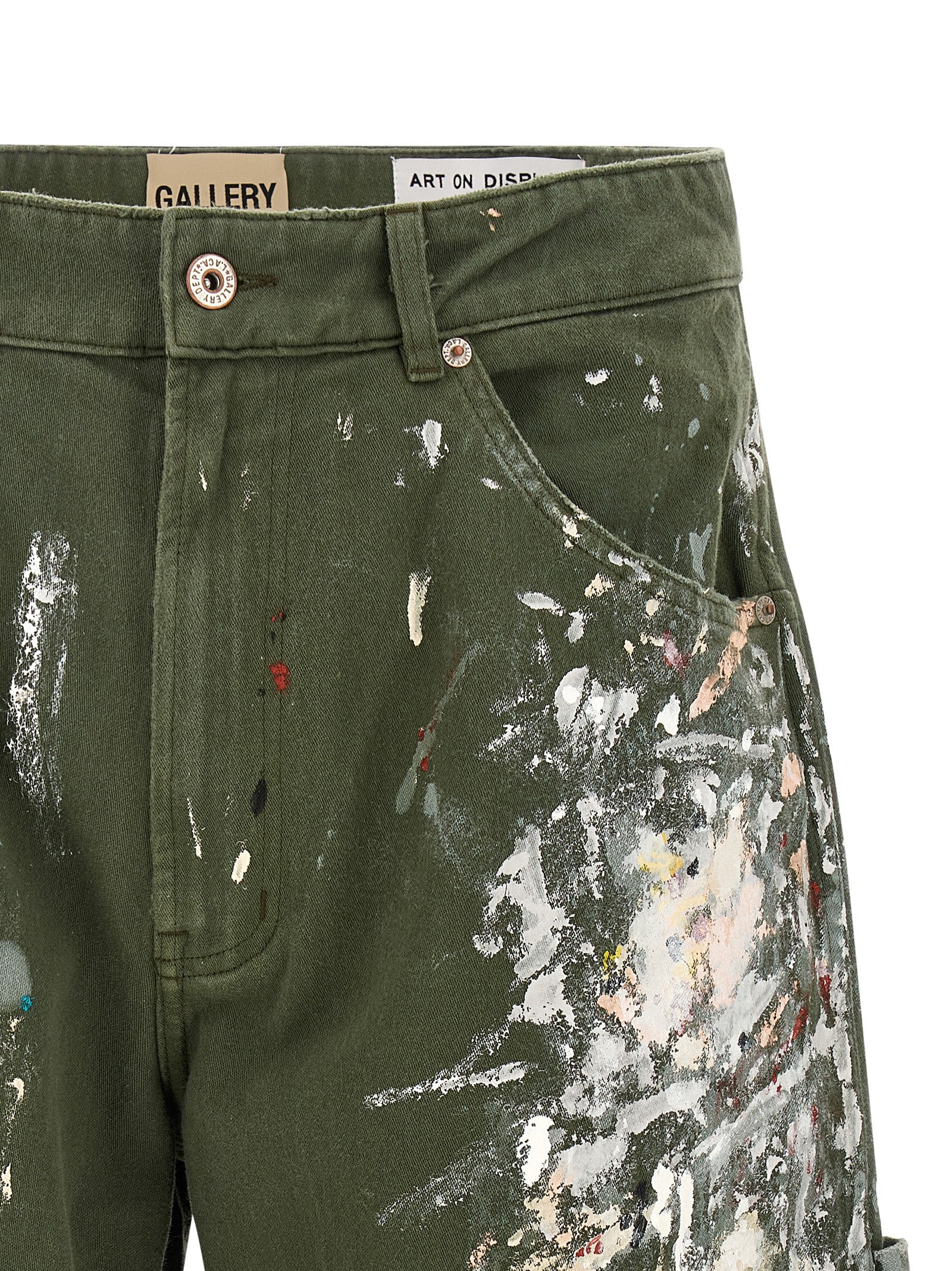 GALLERY DEPT. Bicolor Cotton Bermuda Shorts