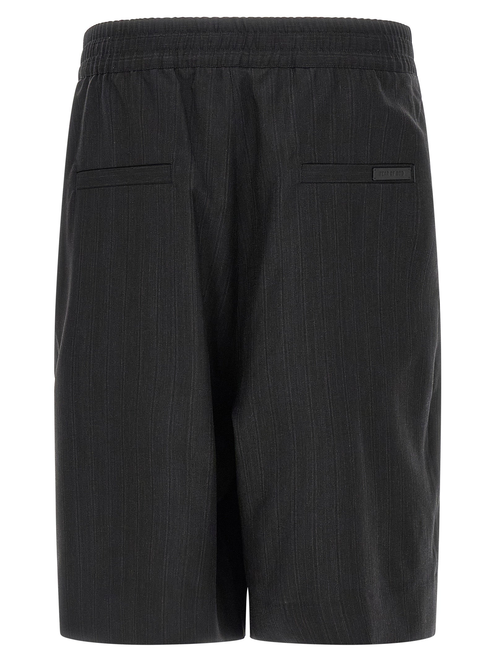 Fear Of God Black Virgin Wool Bermuda Shorts