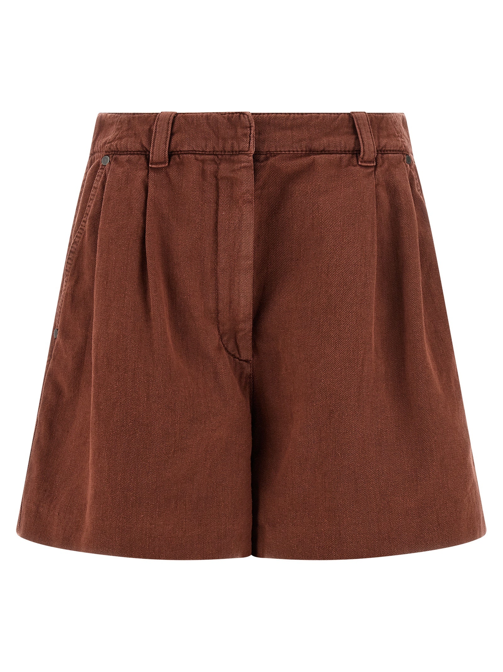 Brunello Cucinelli Multicolor Cotton Bermuda Shorts, Couture Elegance