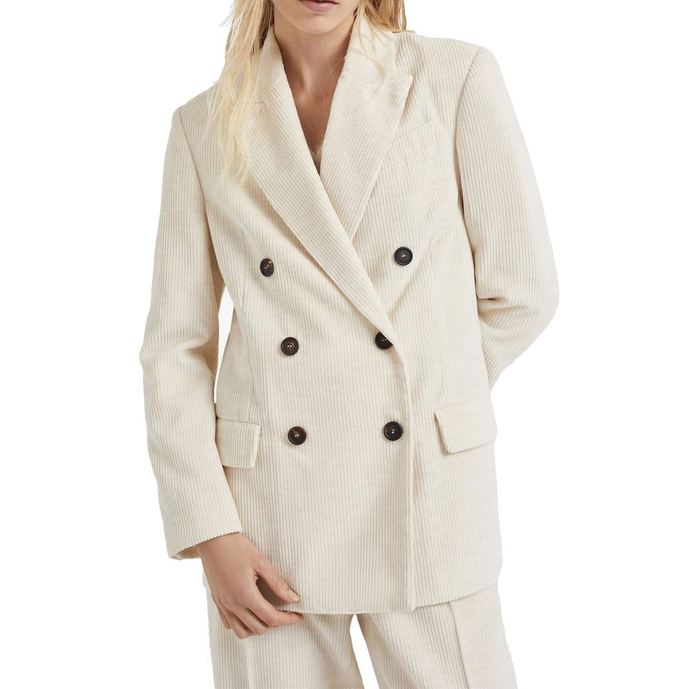 Brunello Cucinelli White Cotton Blazer - Luxurious Designer Couture