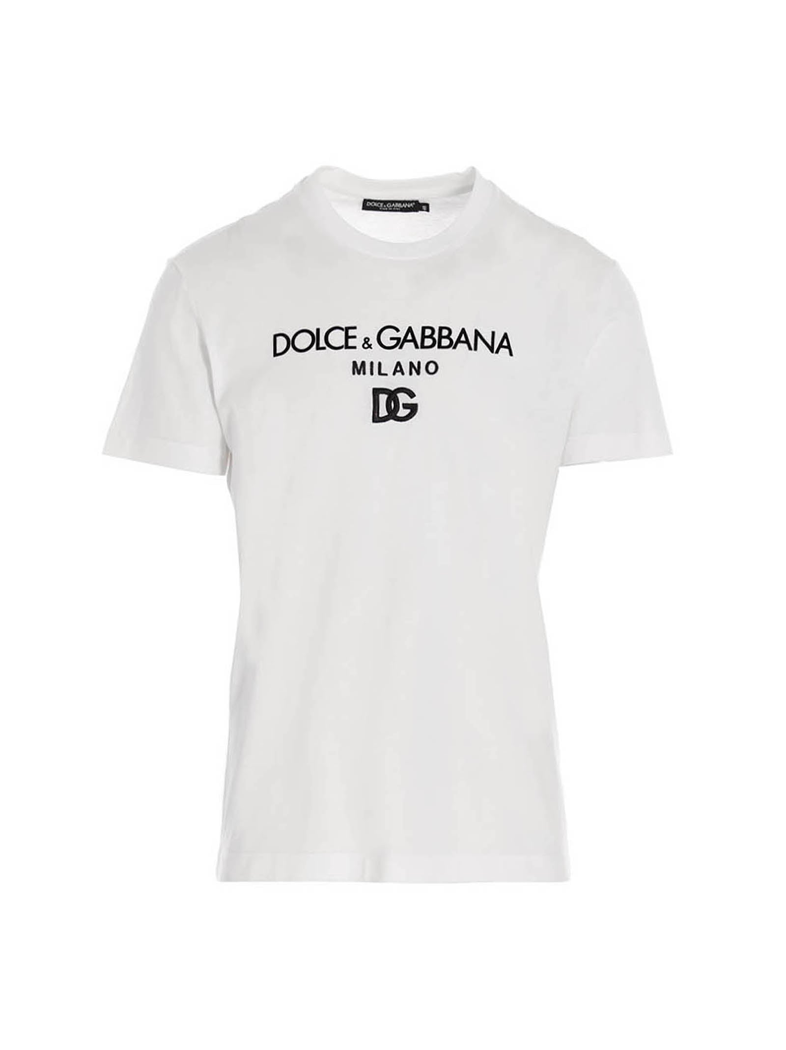 Dolce & Gabbana White Cotton T-Shirt