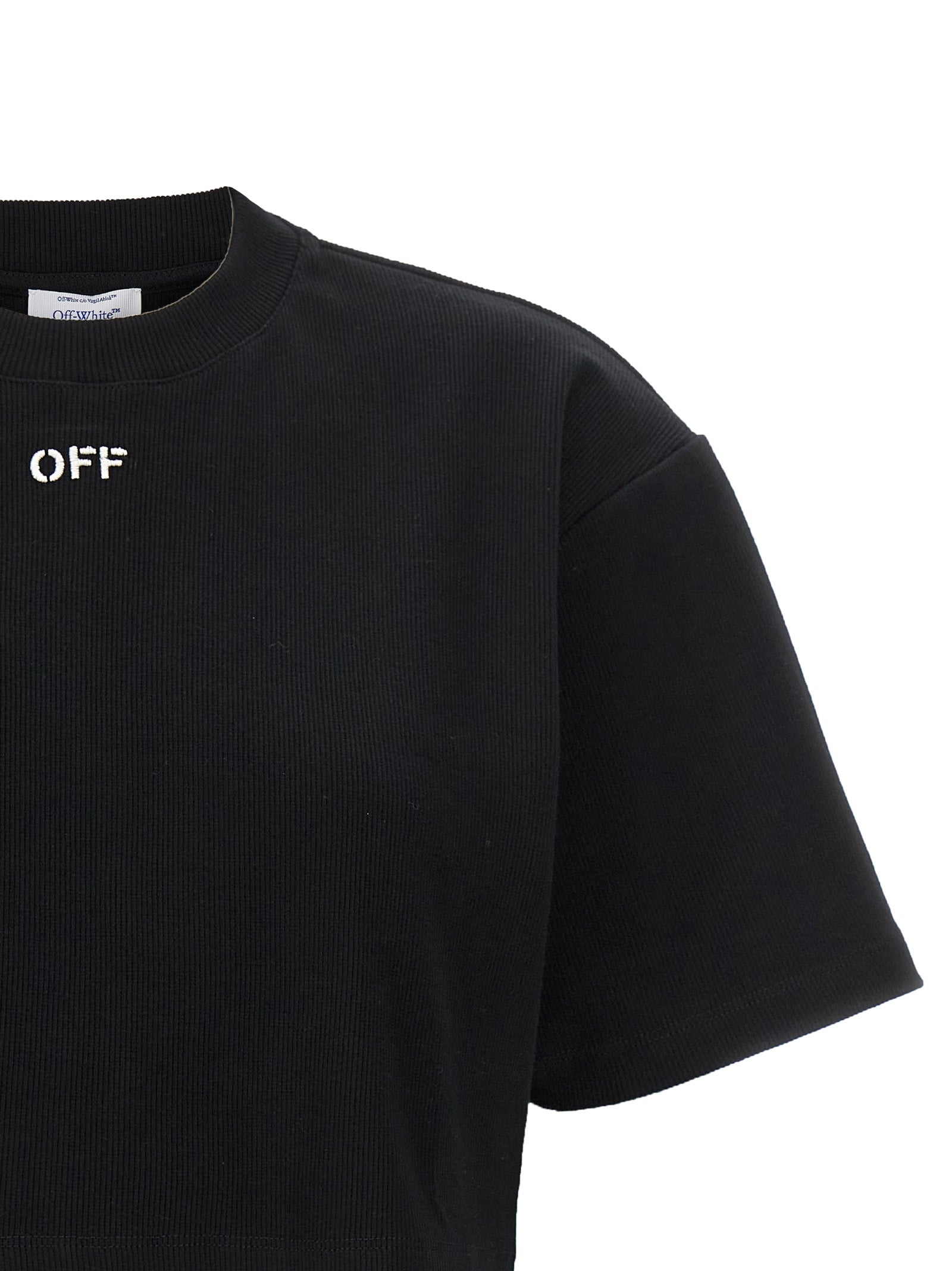 Off-White Black Cotton Sportswear