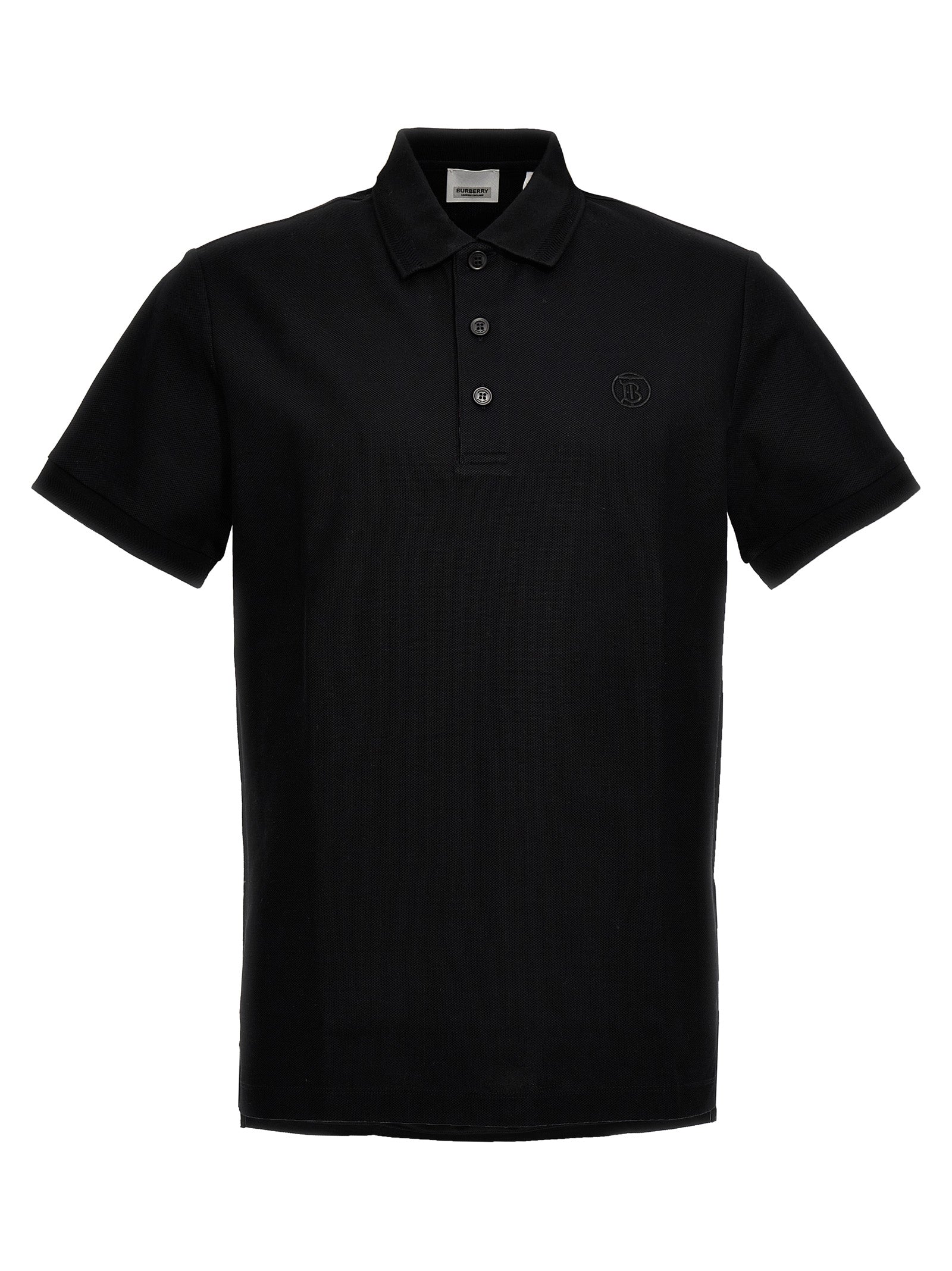 Burberry Black Cotton Polo Shirt - Artisanal Luxury Essential