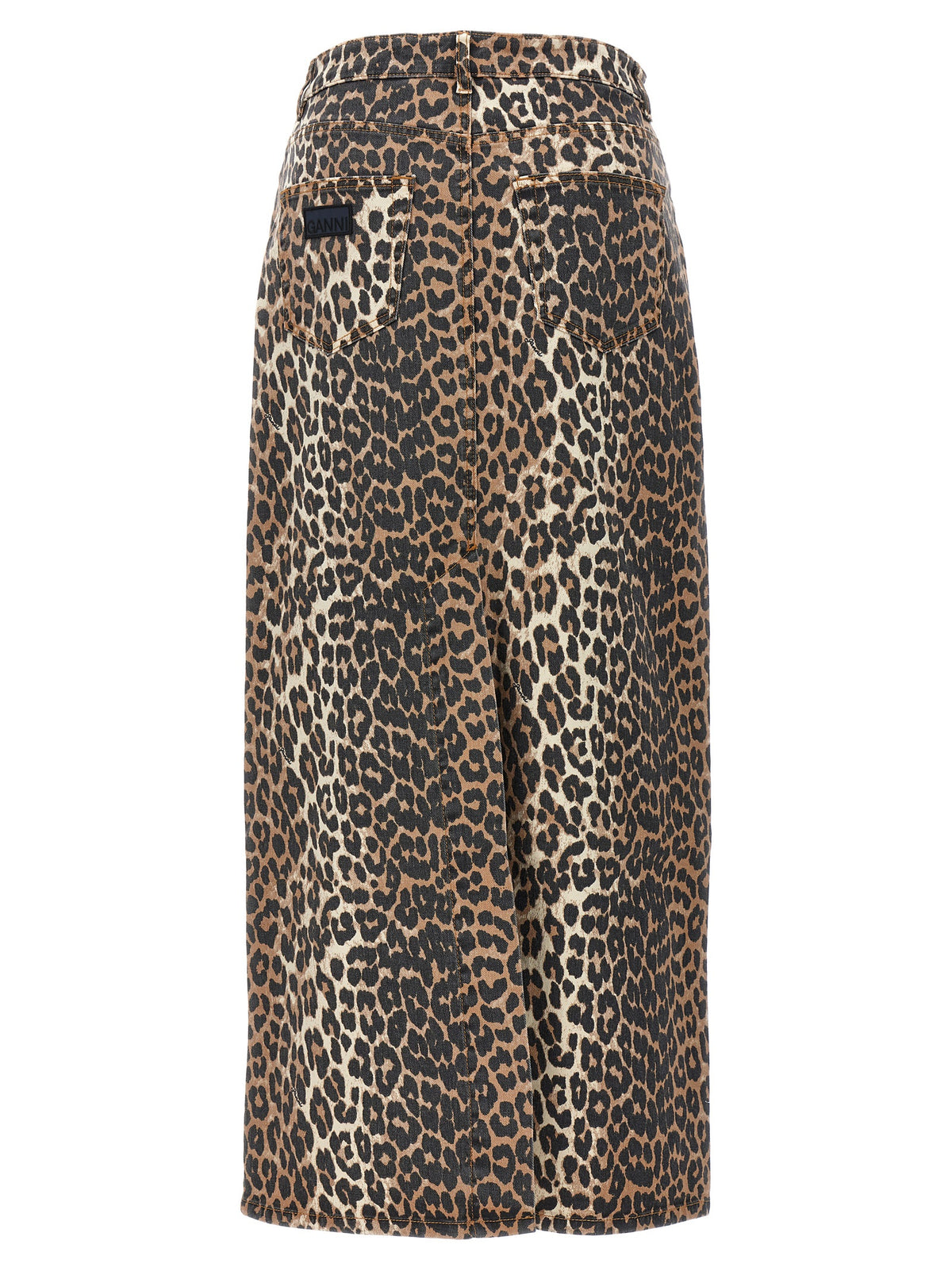 Ganni Brown Organic Cotton Mini Skirt - Sustainable Luxury Fashion