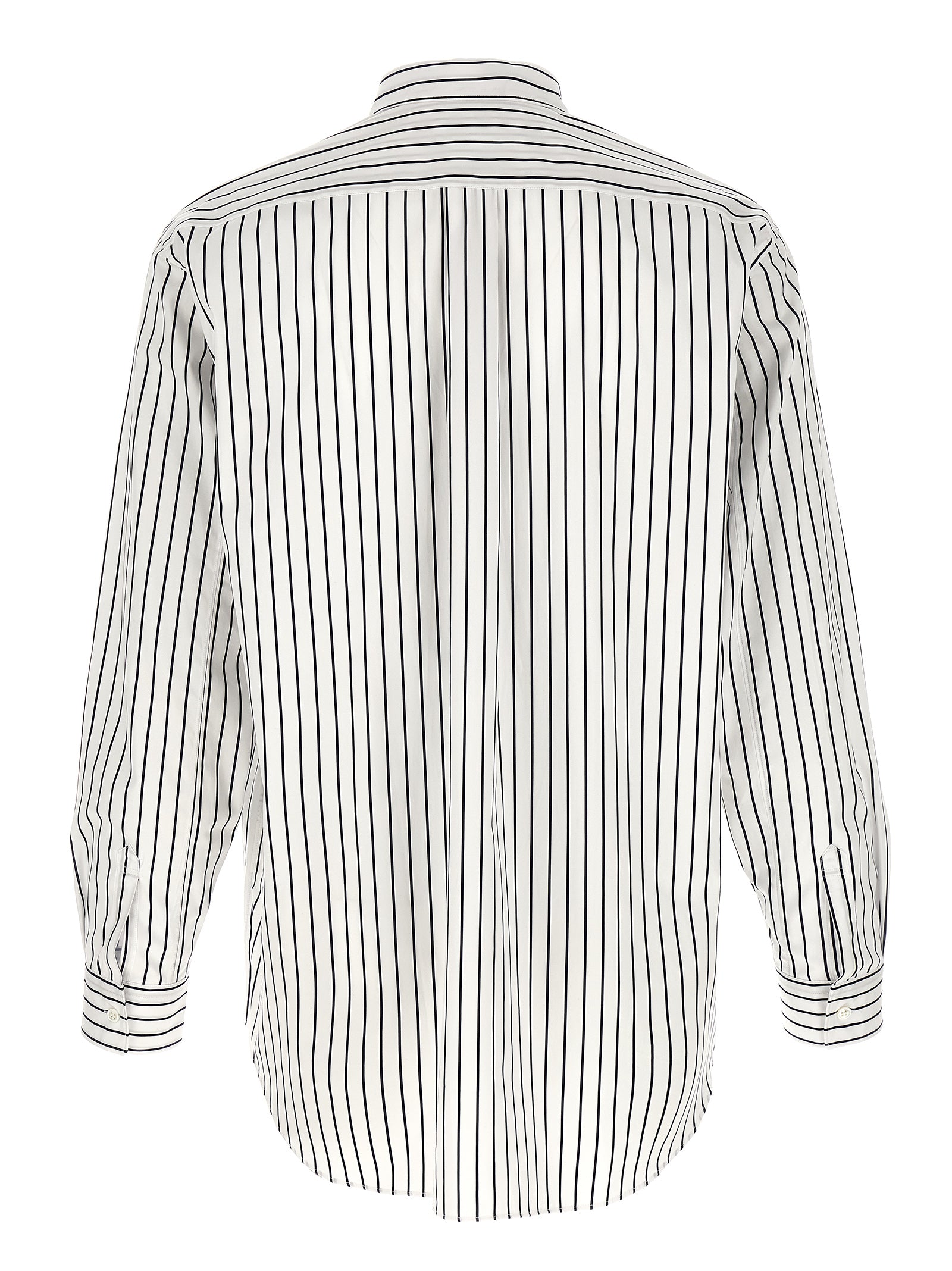 Comme Des Garçons Bicolor Cotton Blouse