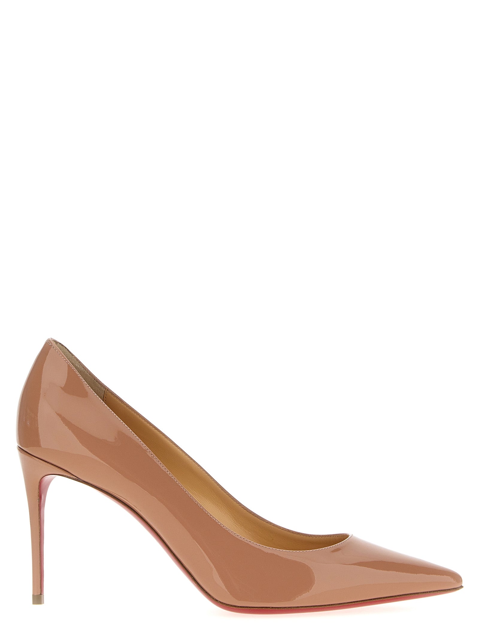 Christian Louboutin Beige Calfskin High Heel Pumps